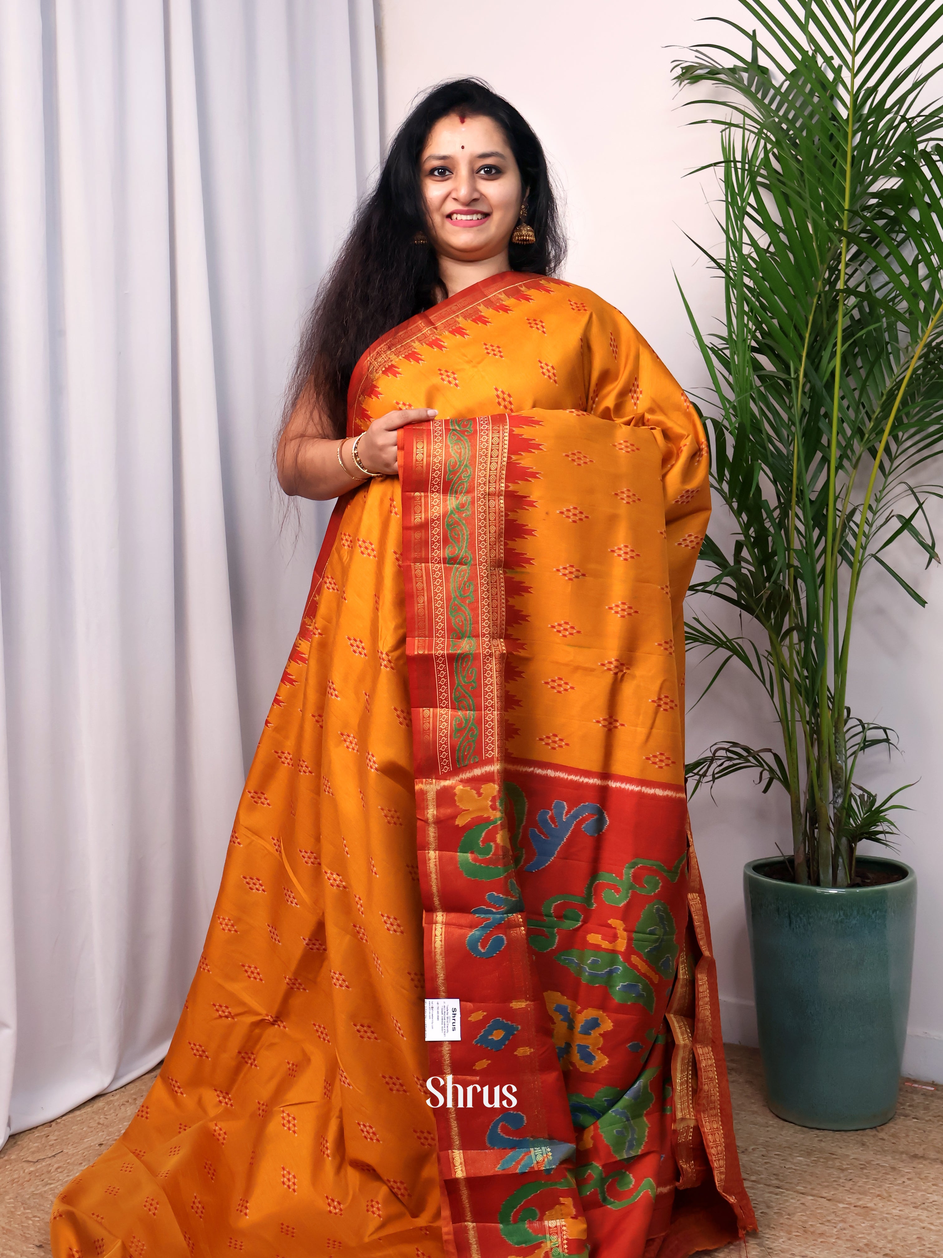 CJS23034 - Semi Patola Saree - Shop on Shrus.com
