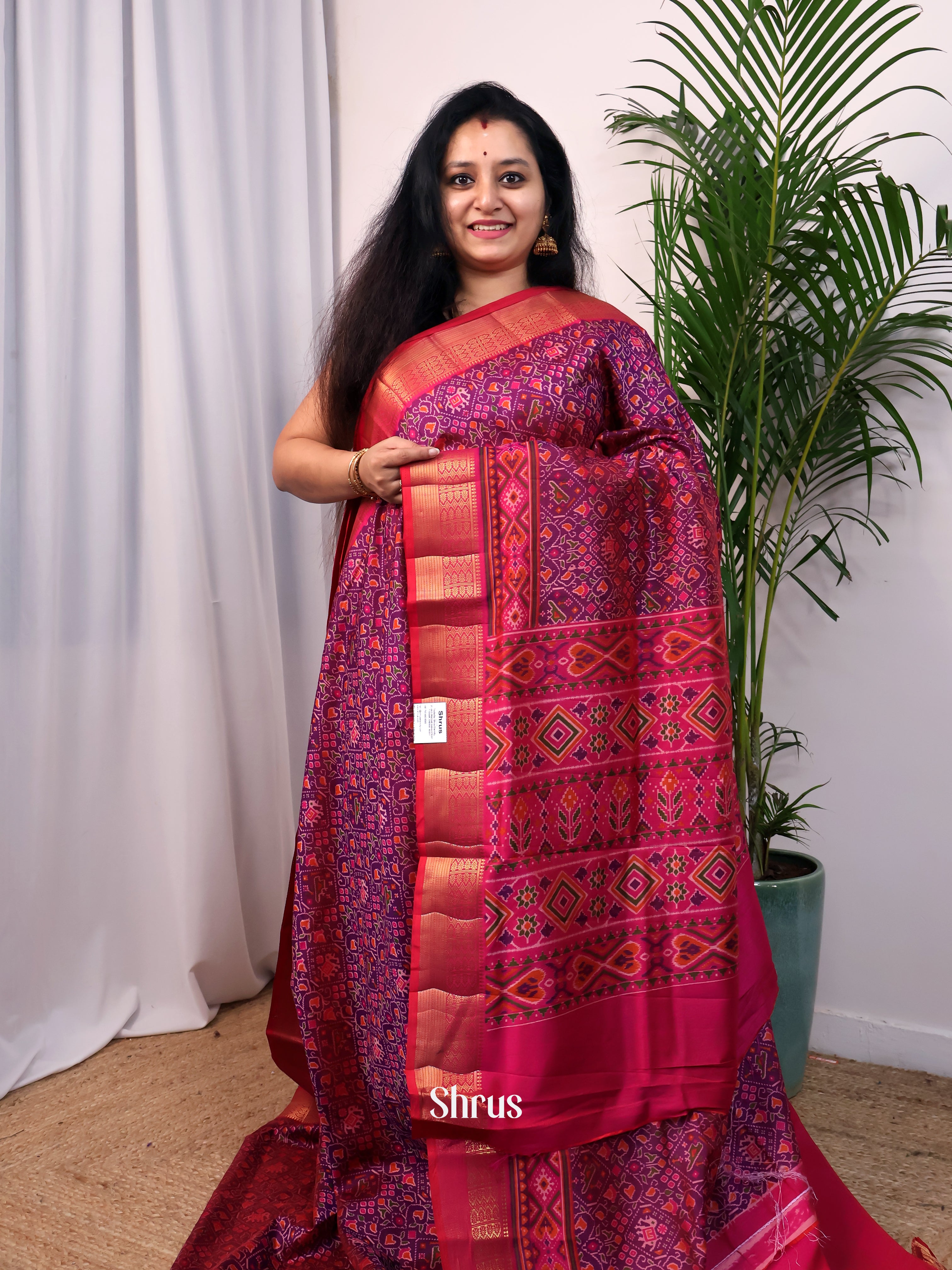 CJS23197 - Semi Patola Saree - Shop on Shrus.com