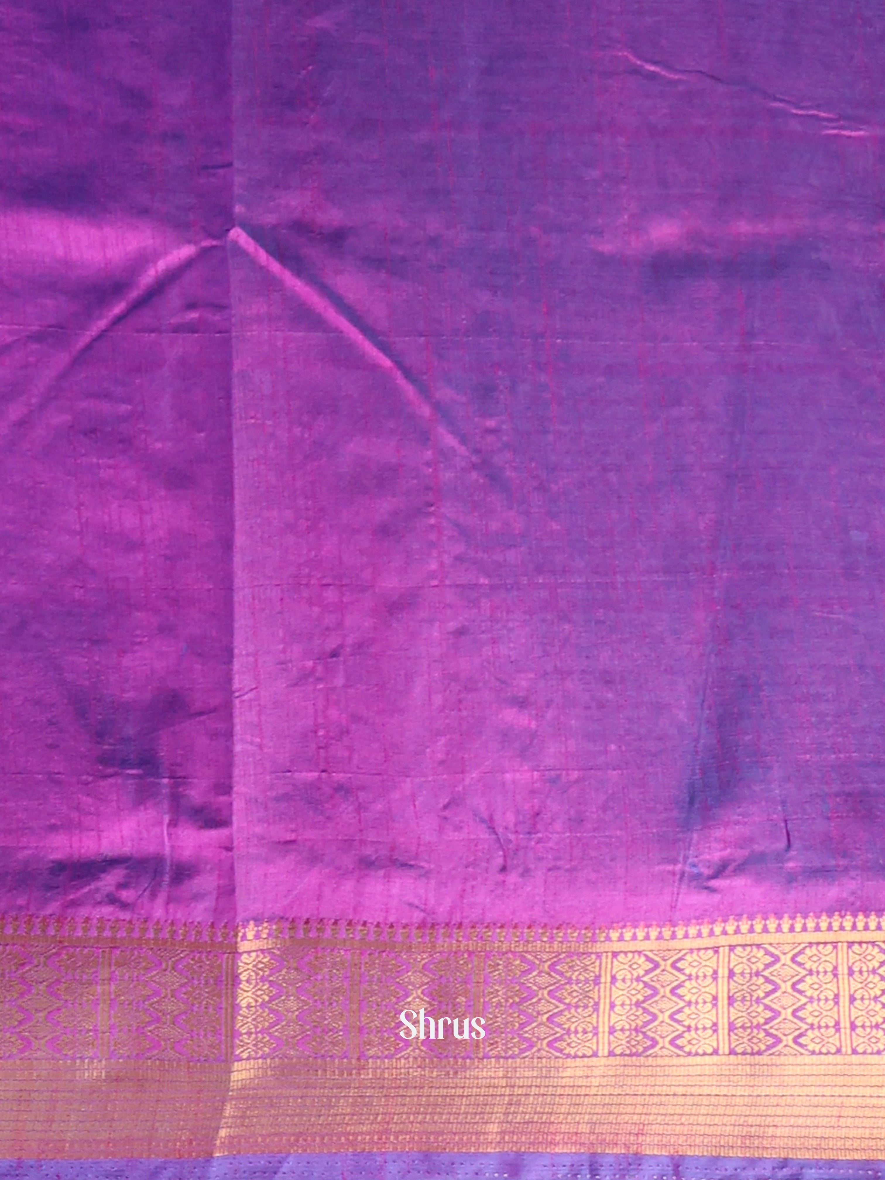 Blue & Purple - Semi Patola Saree