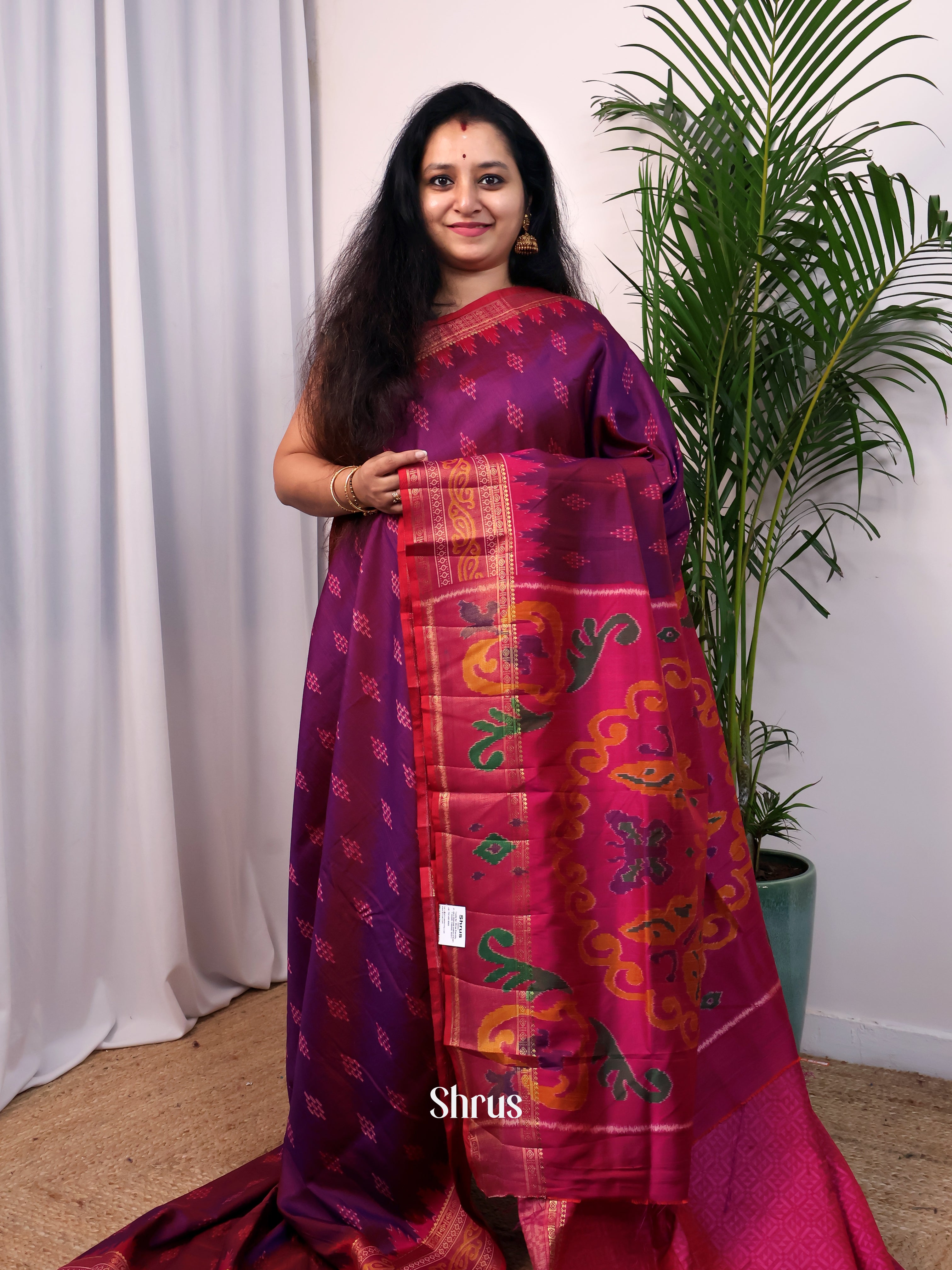 CJS23214 - Semi Patola Saree - Shop on Shrus.com