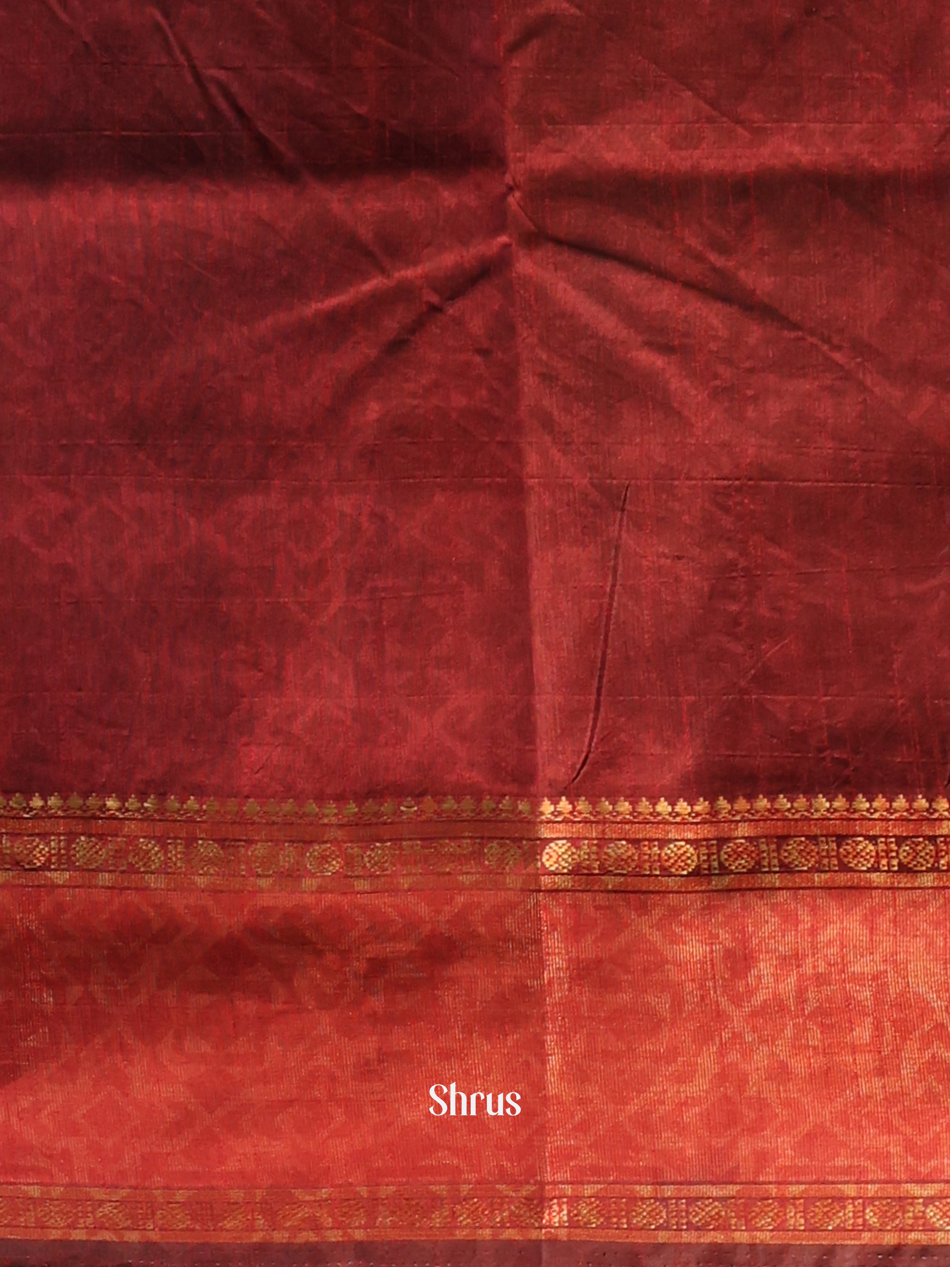 Black & Brown - Semi Patola Saree