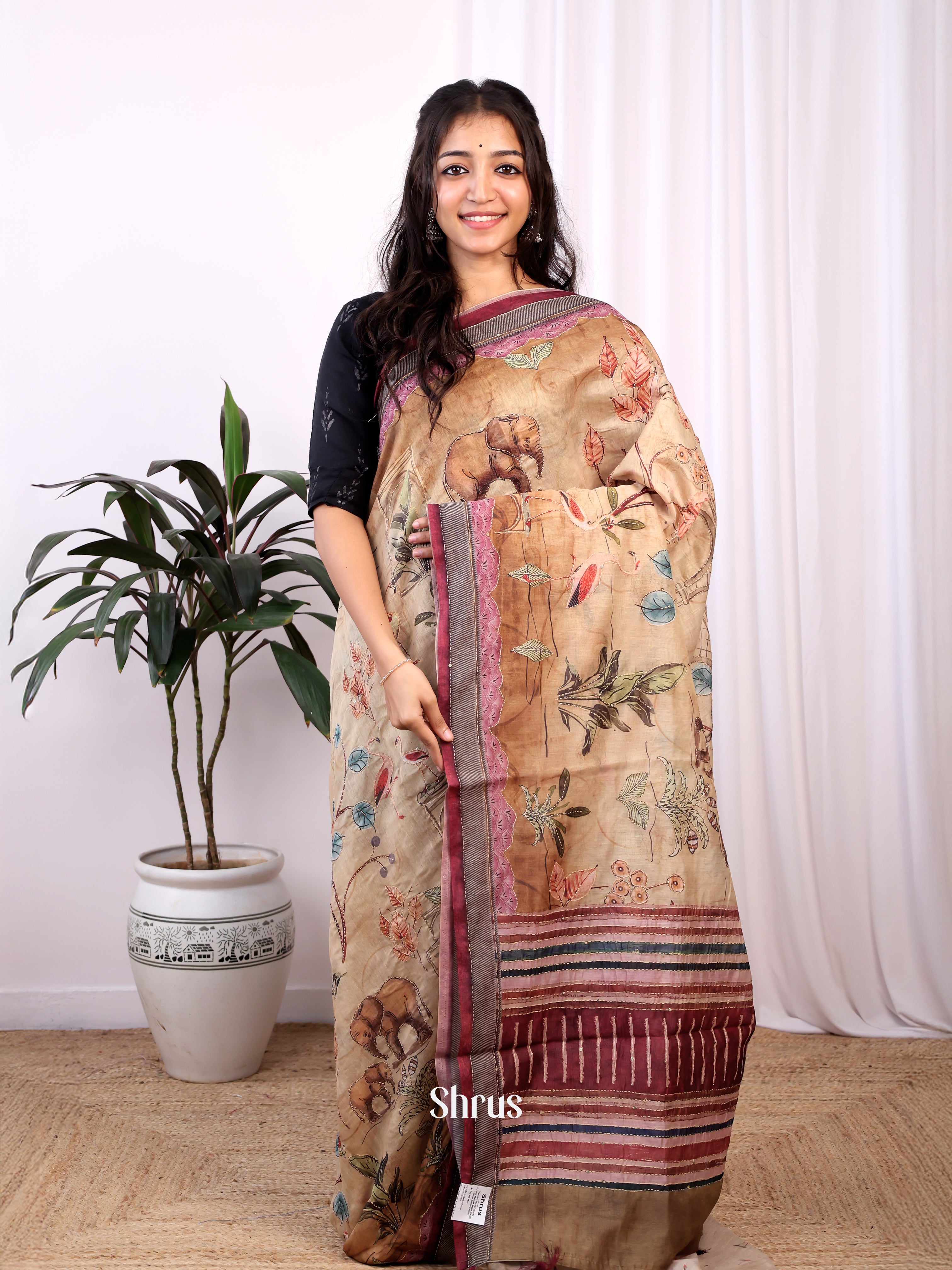 CJS23269 - Semi Kantha Saree