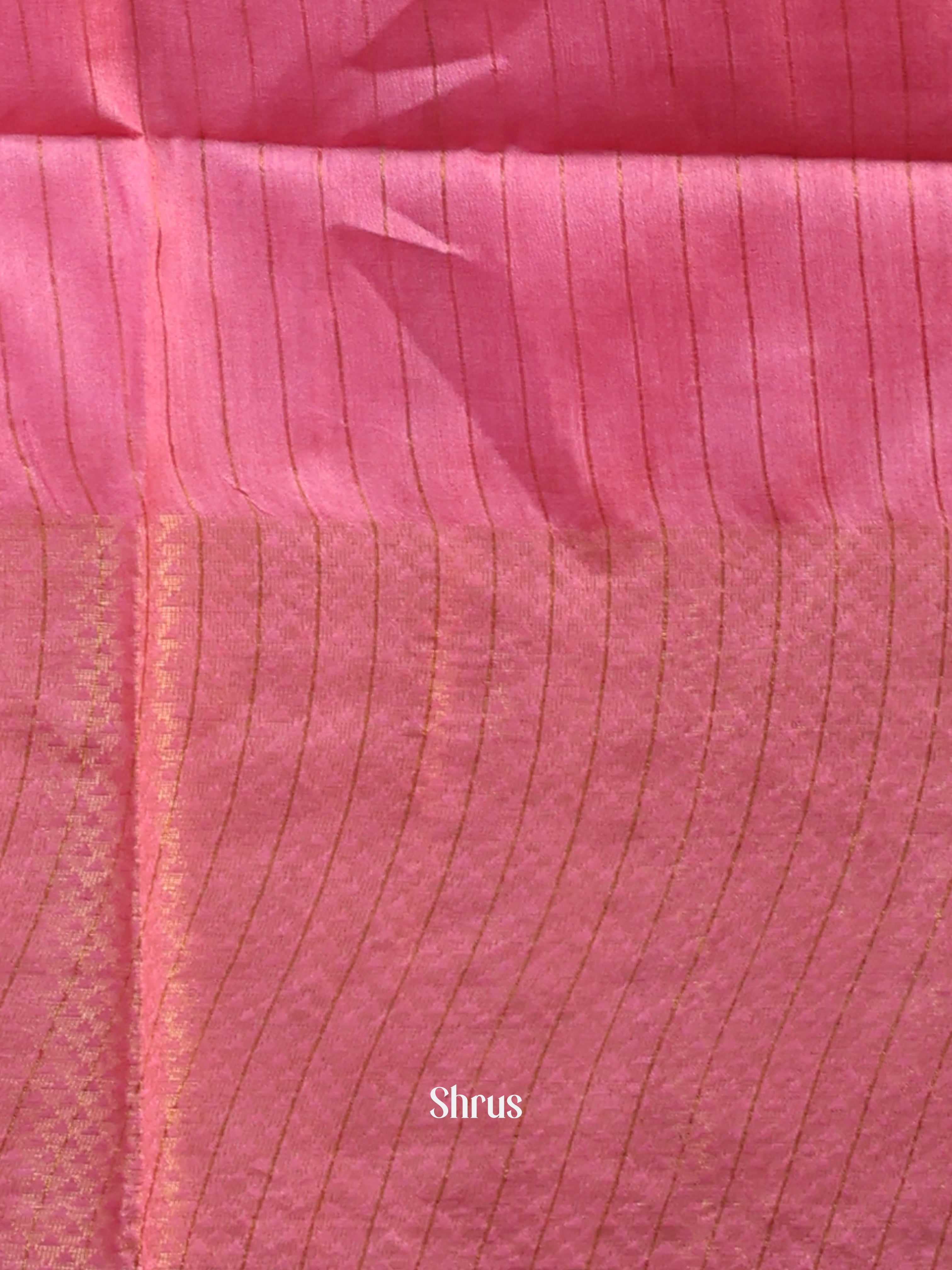 Grey & Pink- Semi Tussar Saree