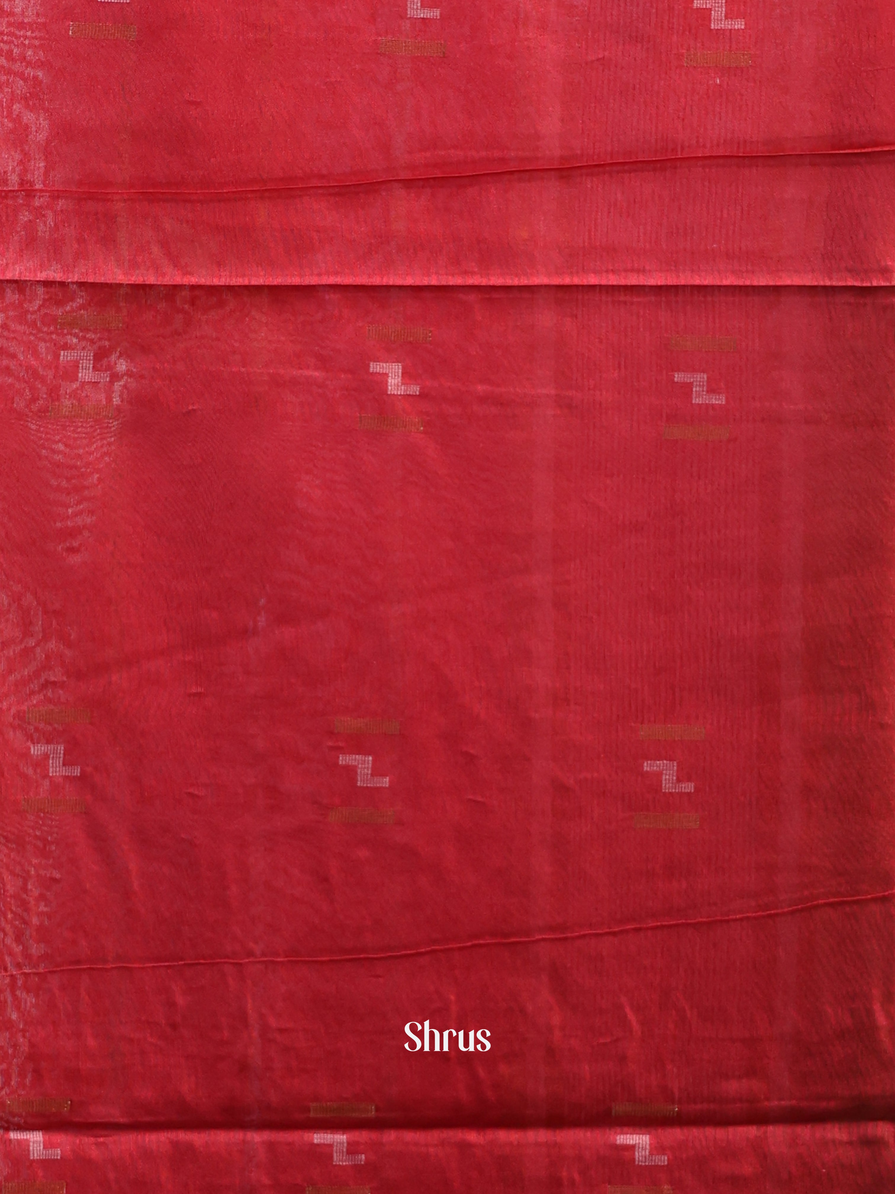 Green & Red -Semi Tussar - Shop on Shrus.com