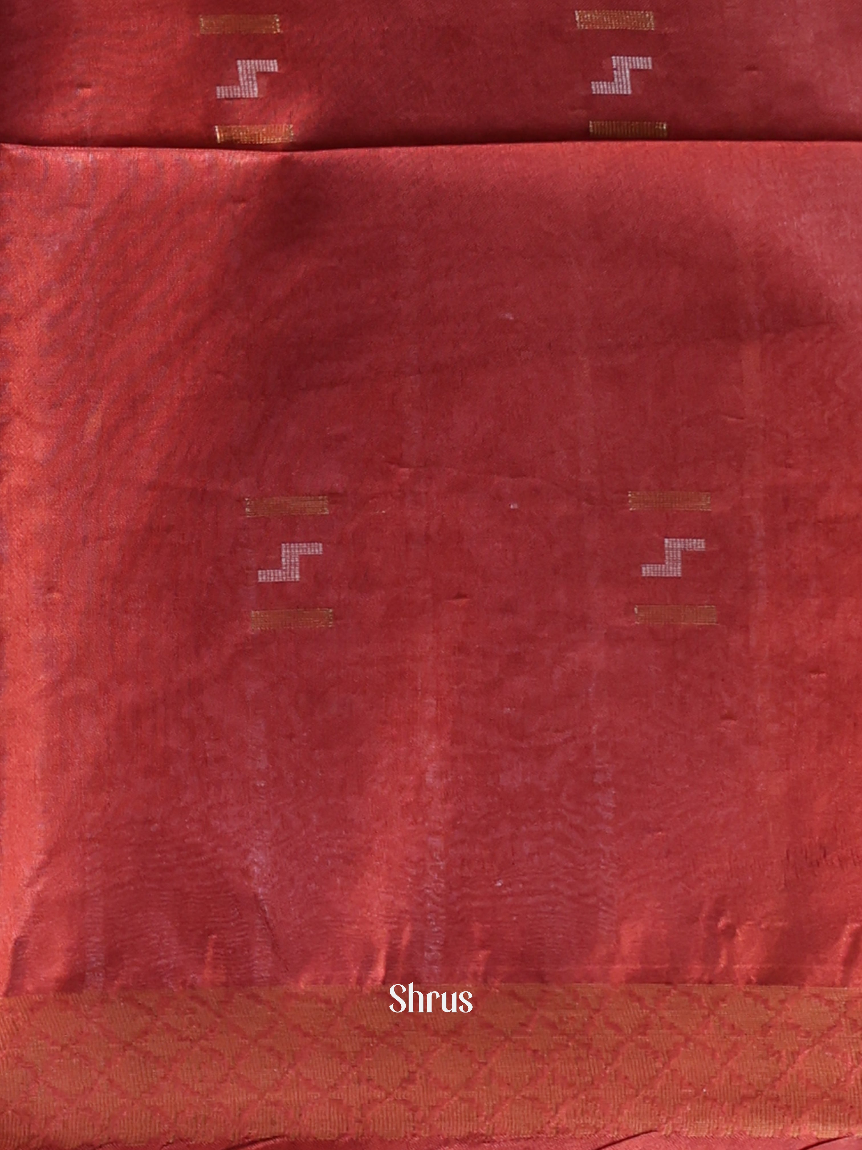 Brown & Maroon- Semi Tussar Saree