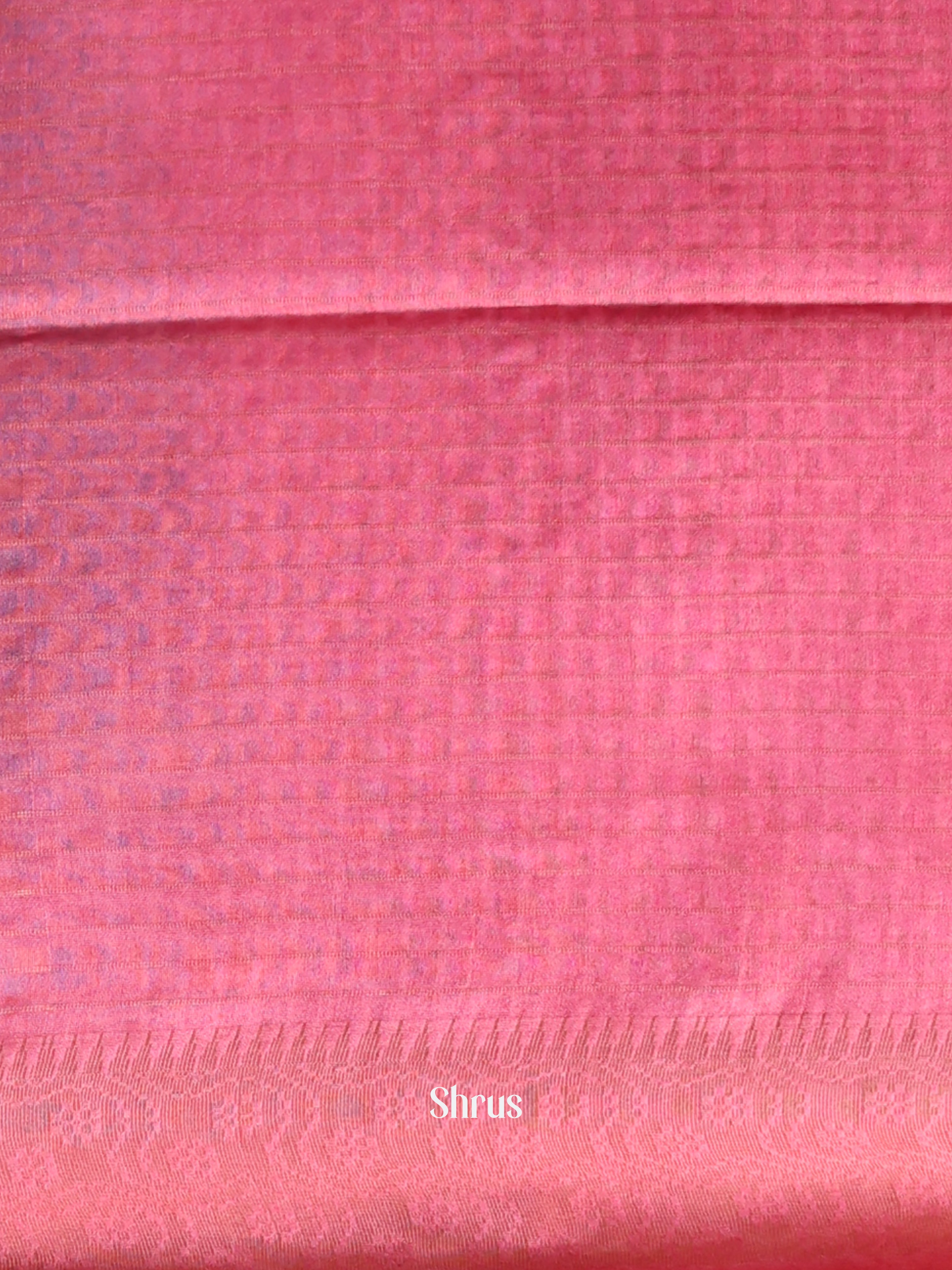 Grey & Pink- Semi Tussar Saree