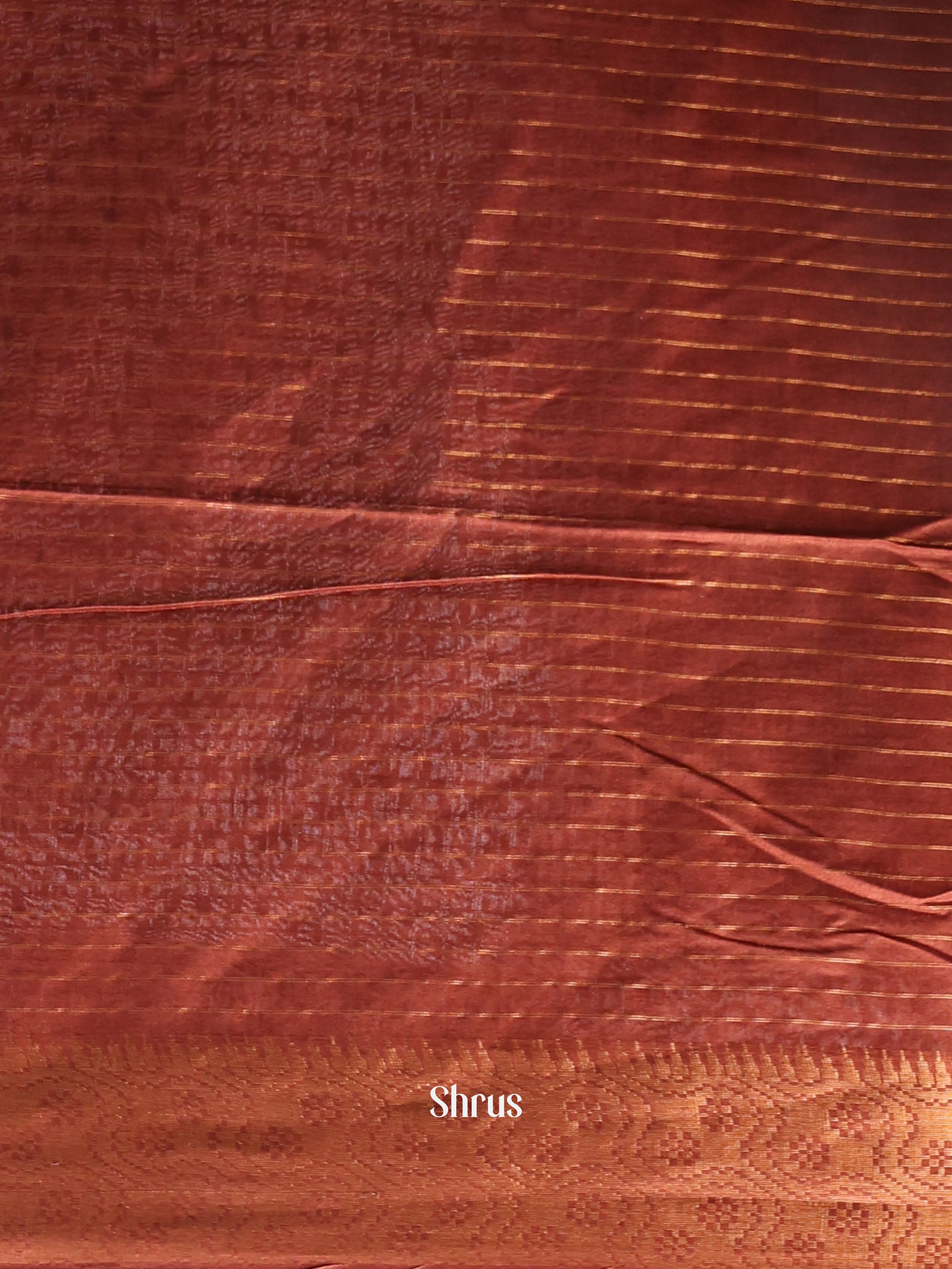 Blue & Brown- Semi Tussar Saree