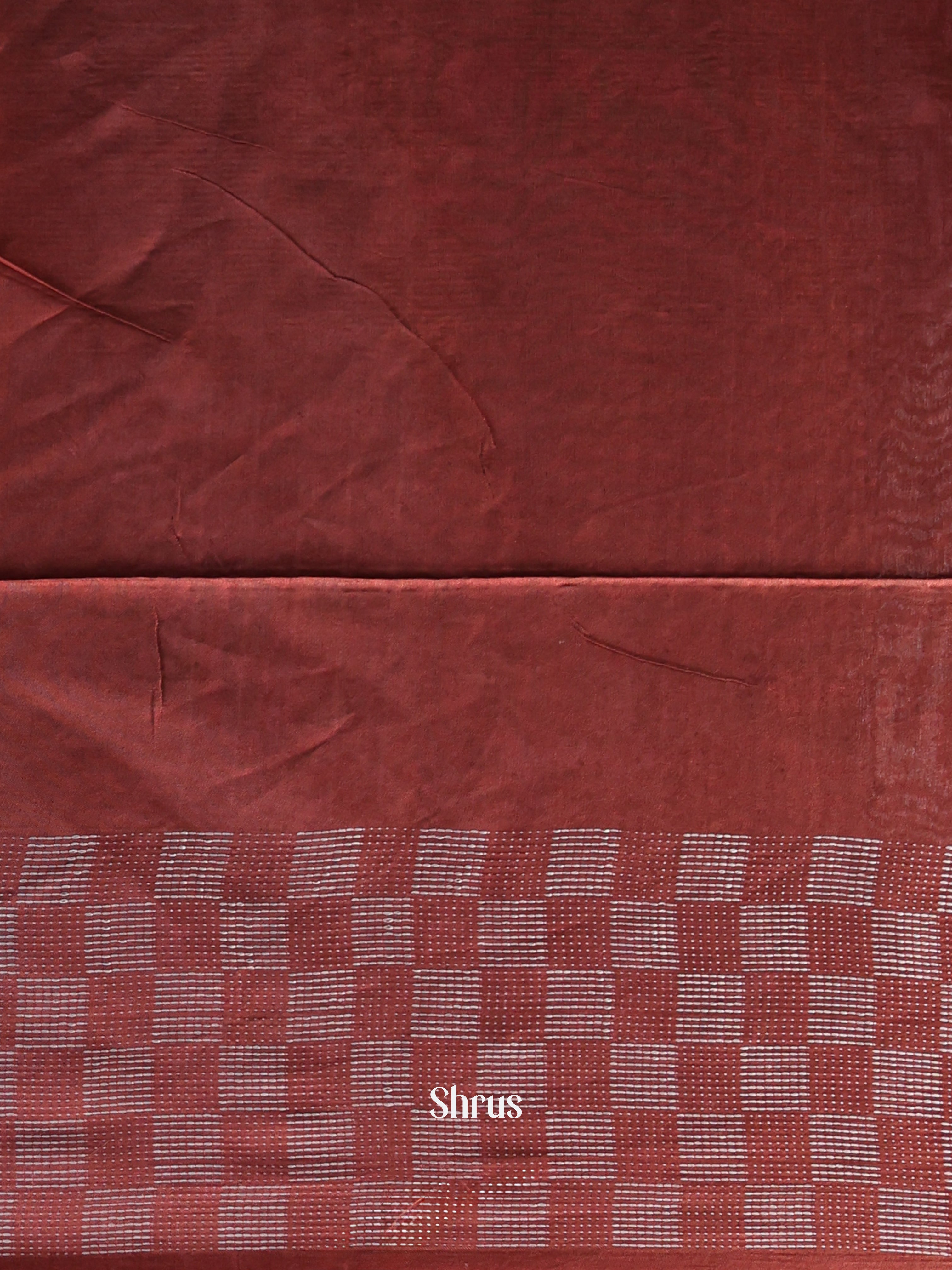 Grey& Brown-Semi Tussar Saree