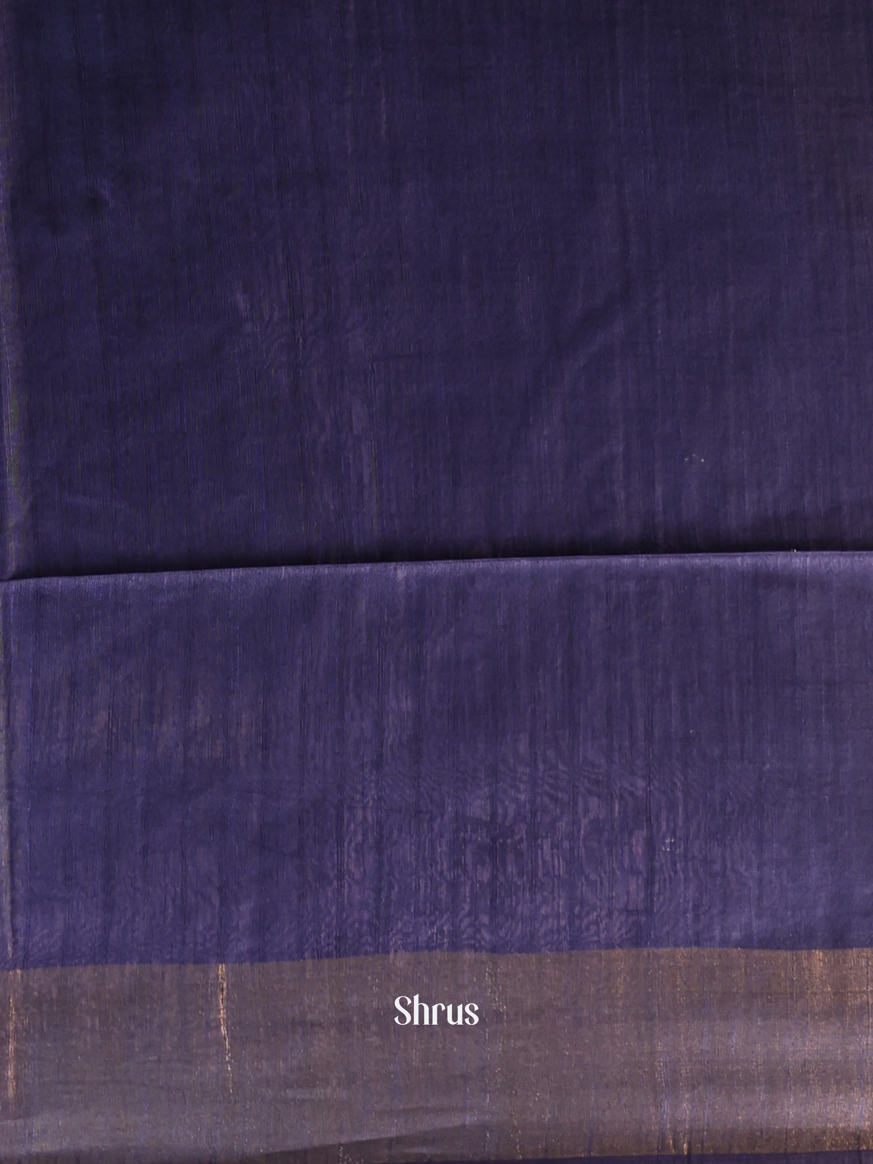 Brown & Violet -Semi Tussar Saree