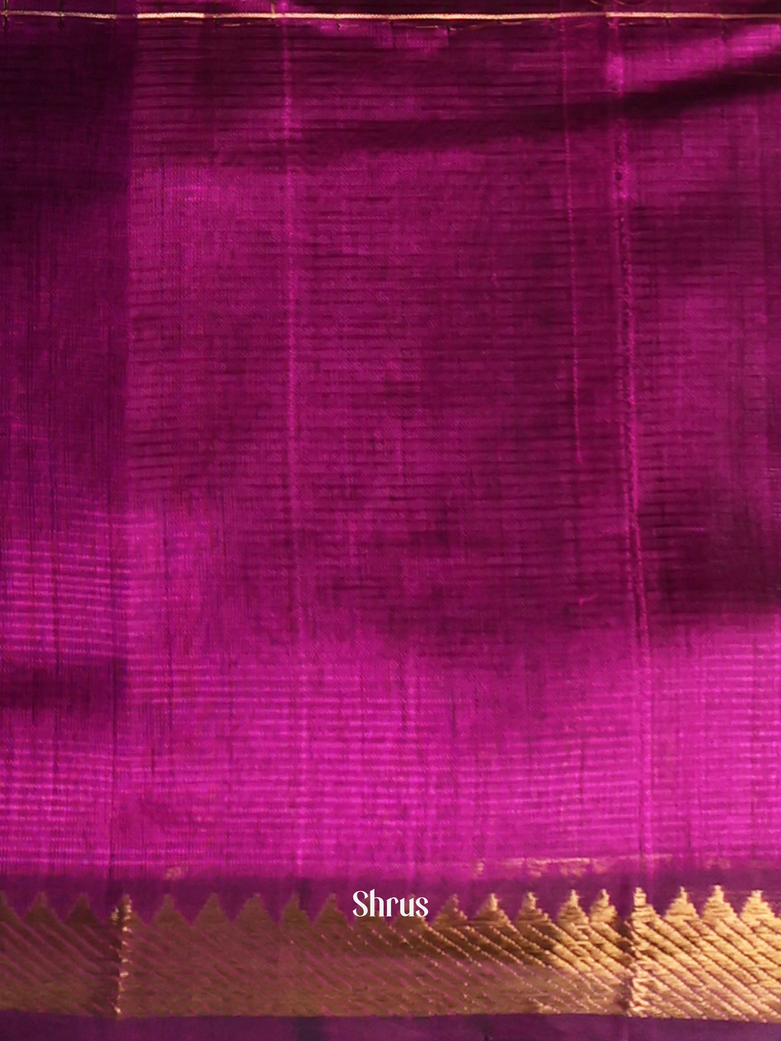 CJS24152 - Mangalagiri silkcotton Saree - Shop on Shrus.com