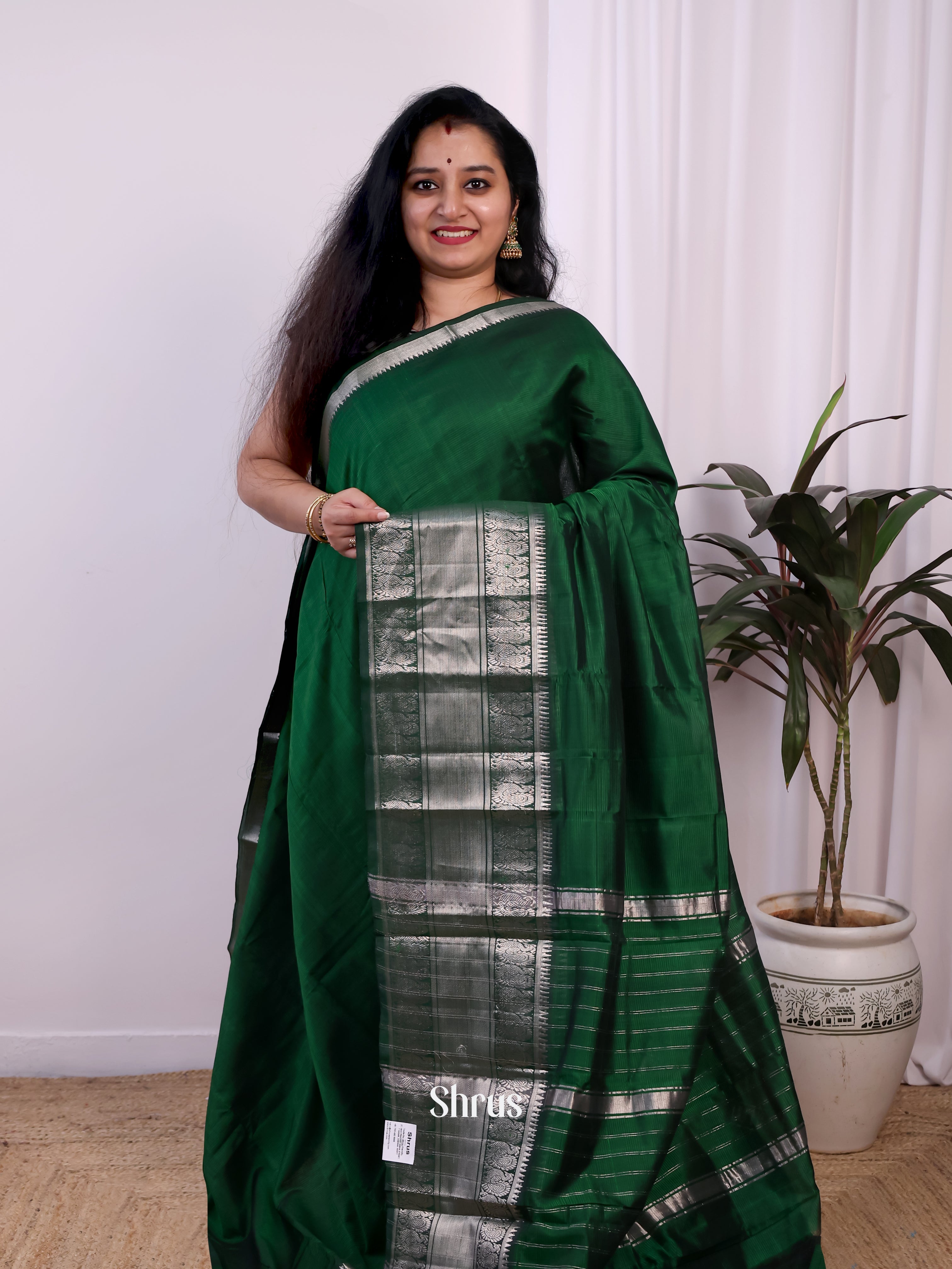 CJS24174 - Mangalagiri silkcotton Saree - Shop on Shrus.com