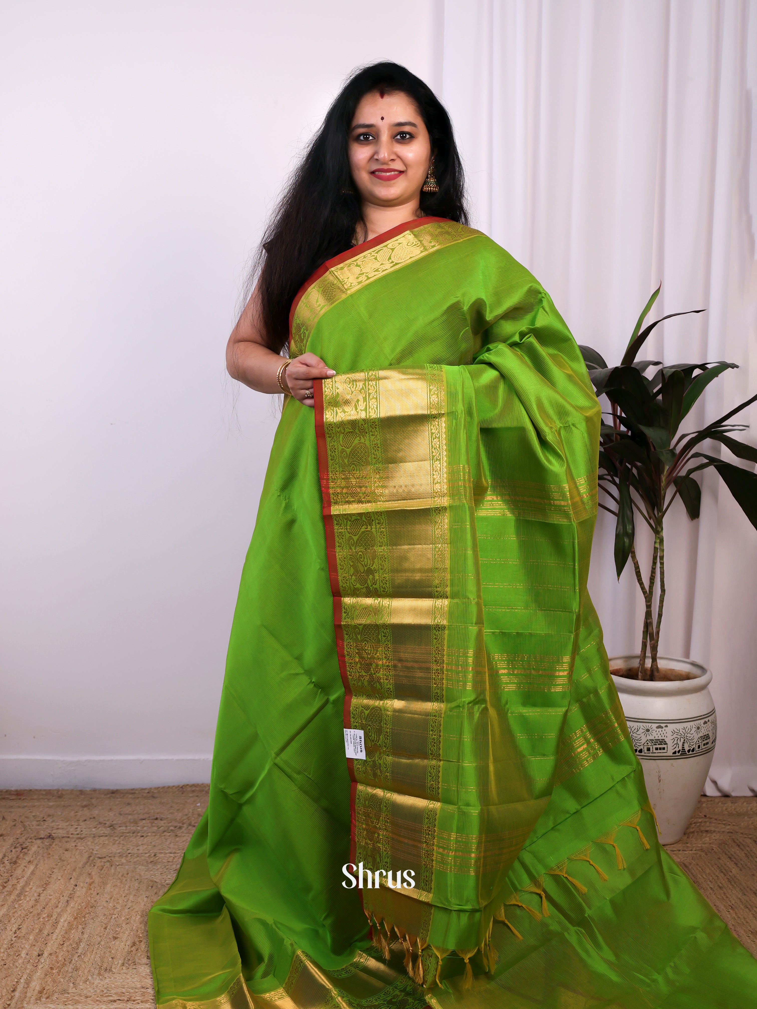 CJS24180 - Mangalagiri silkcotton Saree