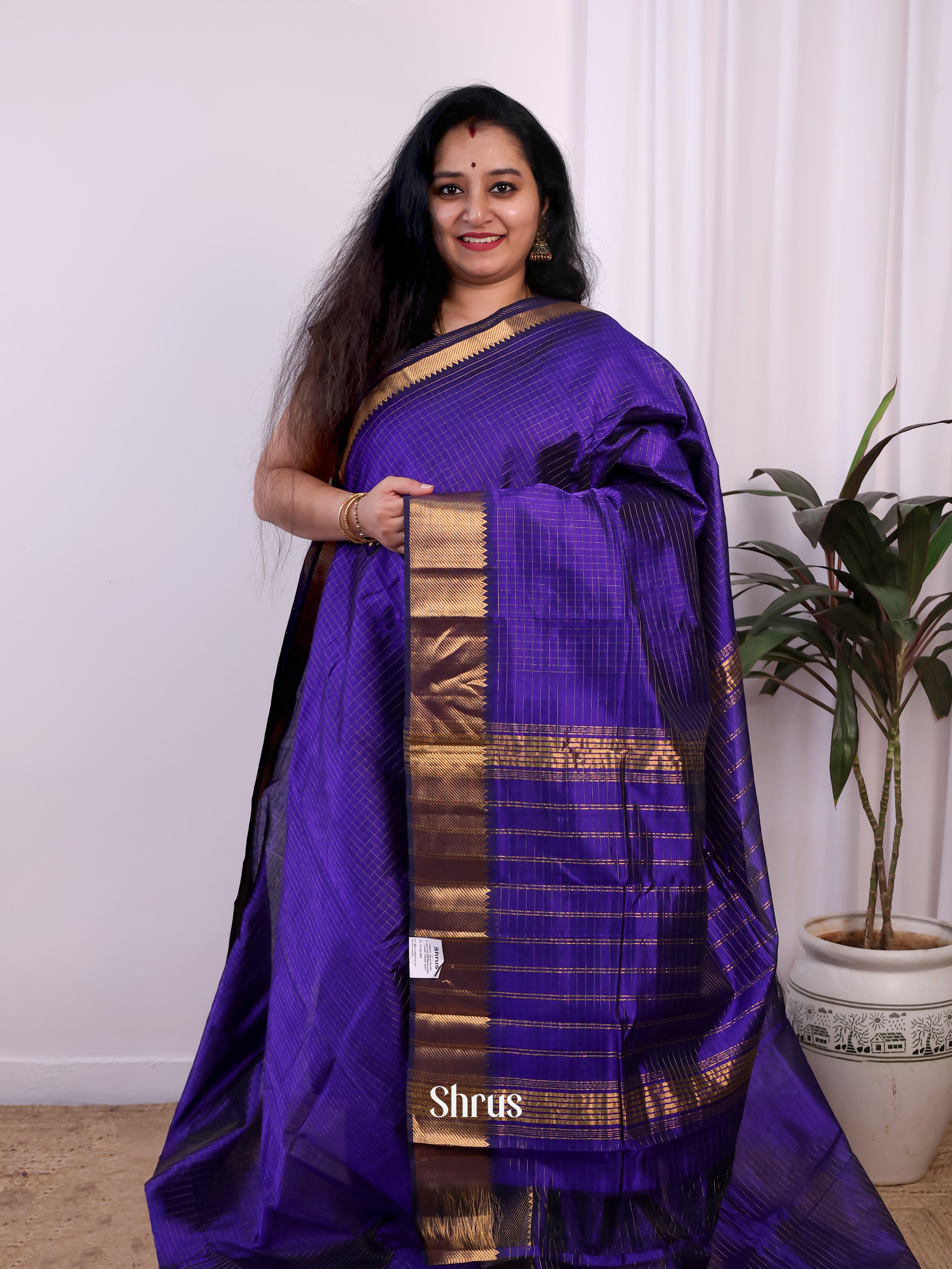 CJS24194 - Mangalagiri silkcotton Saree - Shop on Shrus.com
