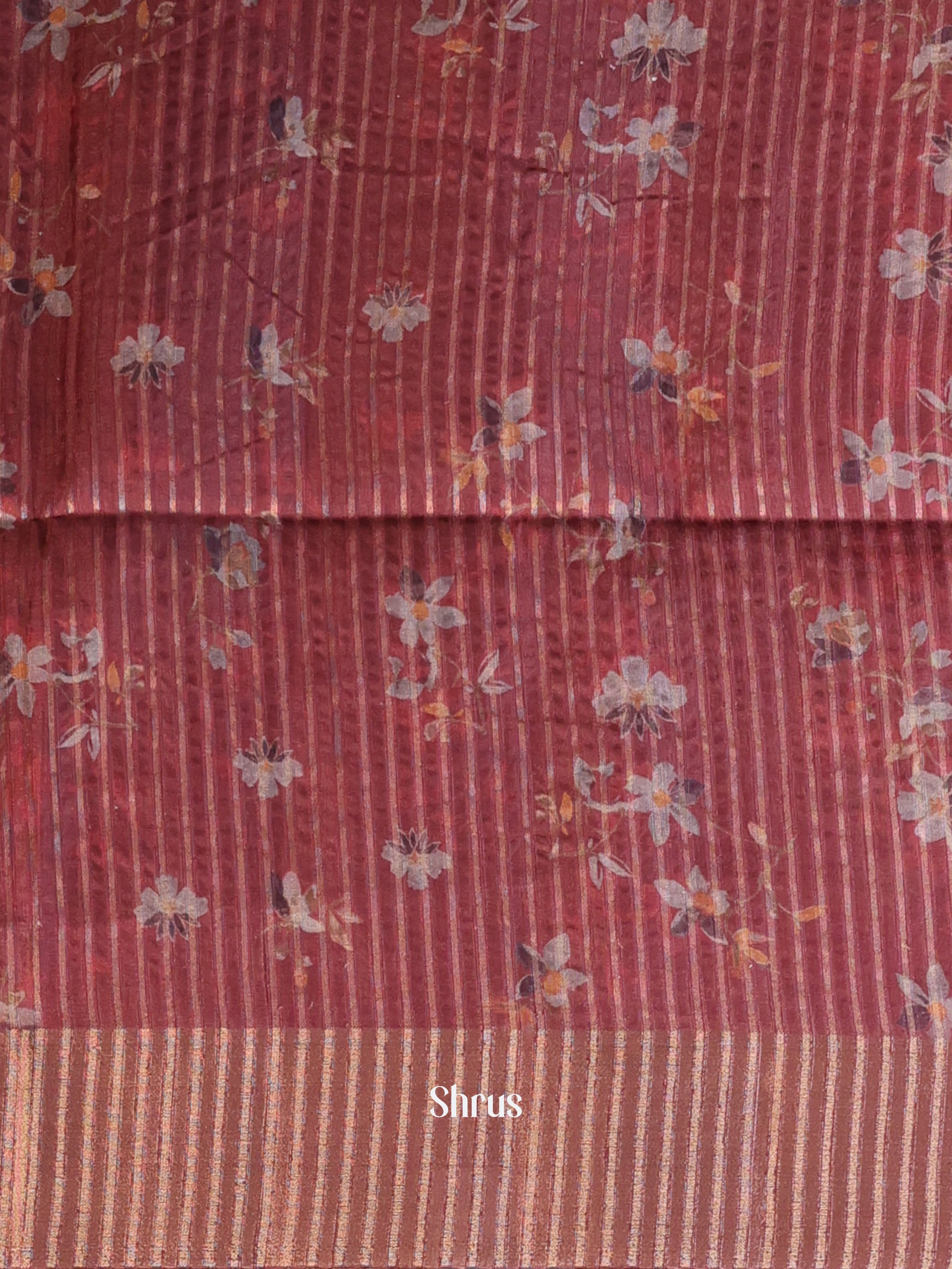 Maroon - Moonga Saree