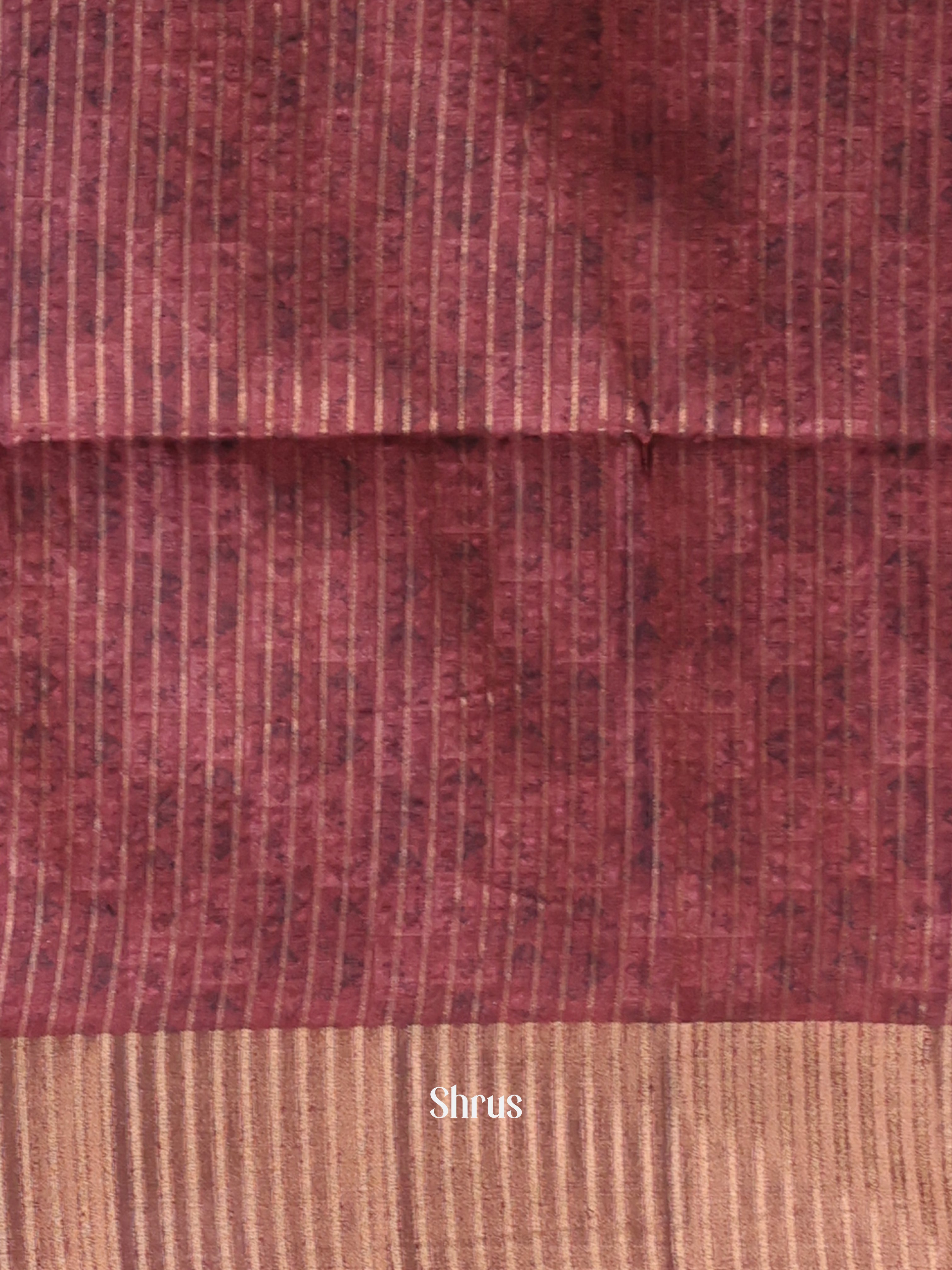 Maroon - Moonga Saree