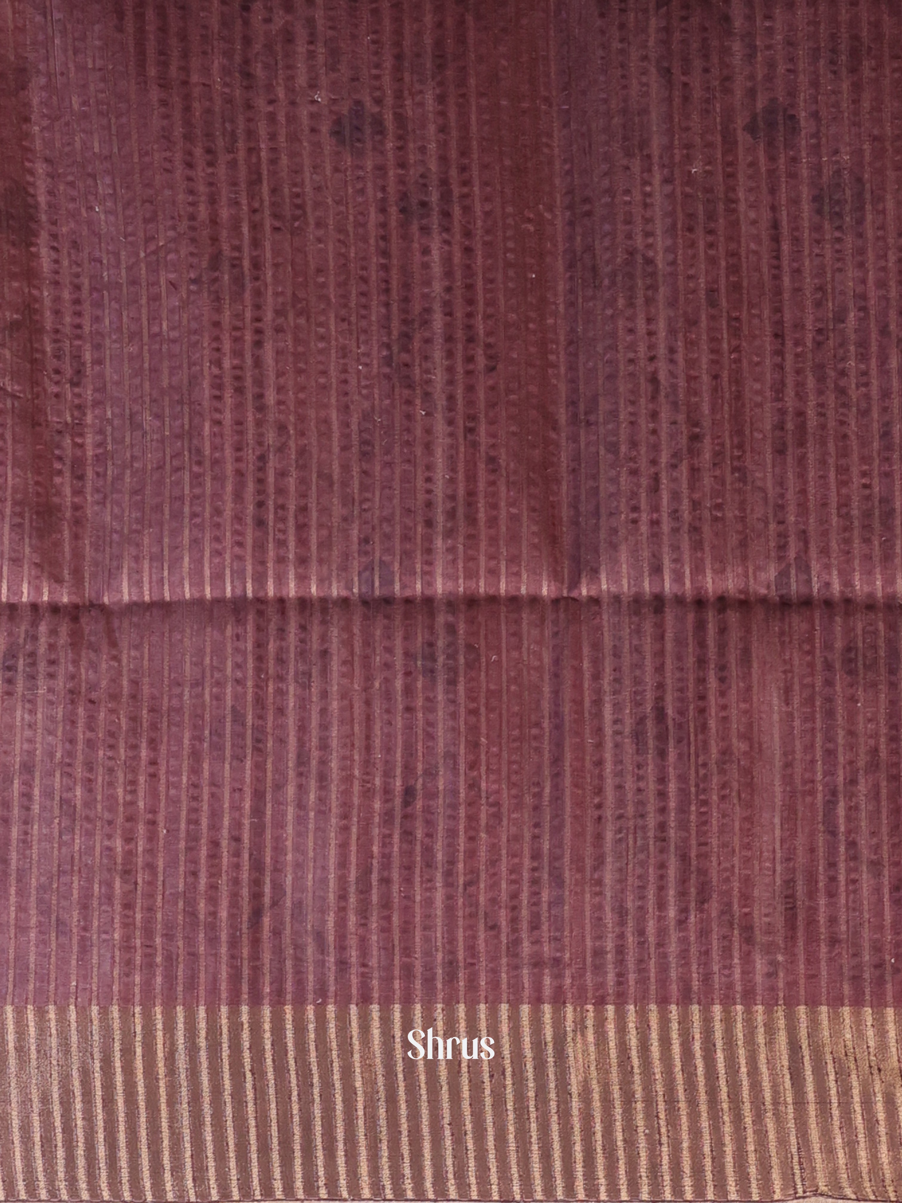 Brown - Moonga Saree