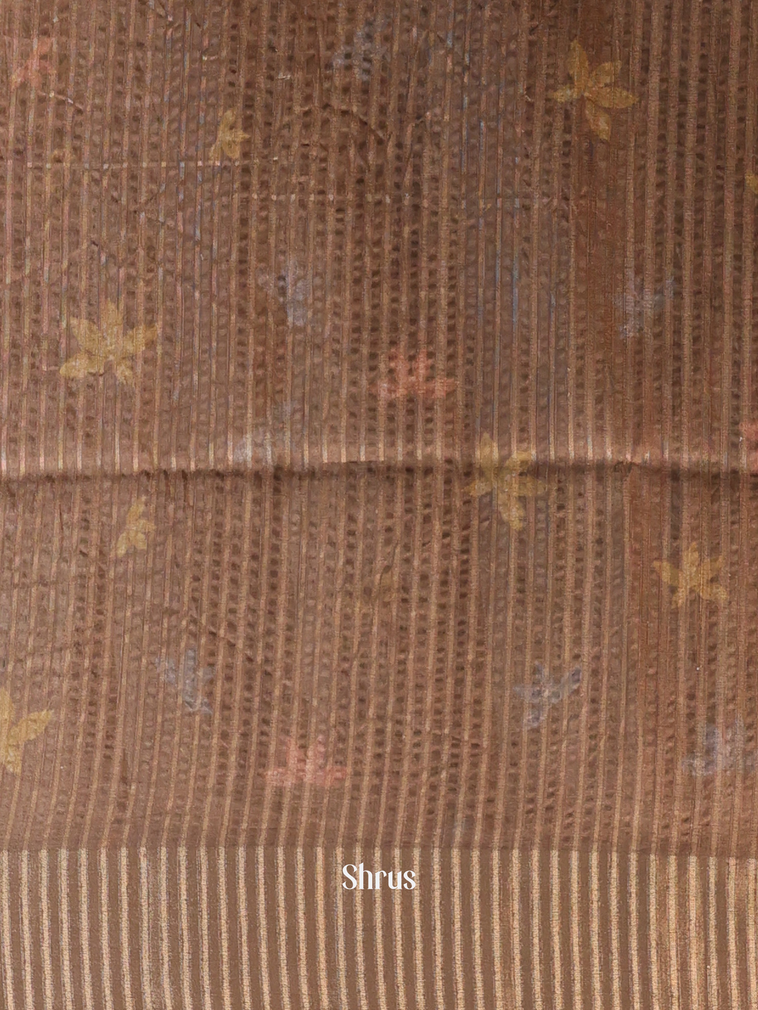 Brown- Moonga Saree