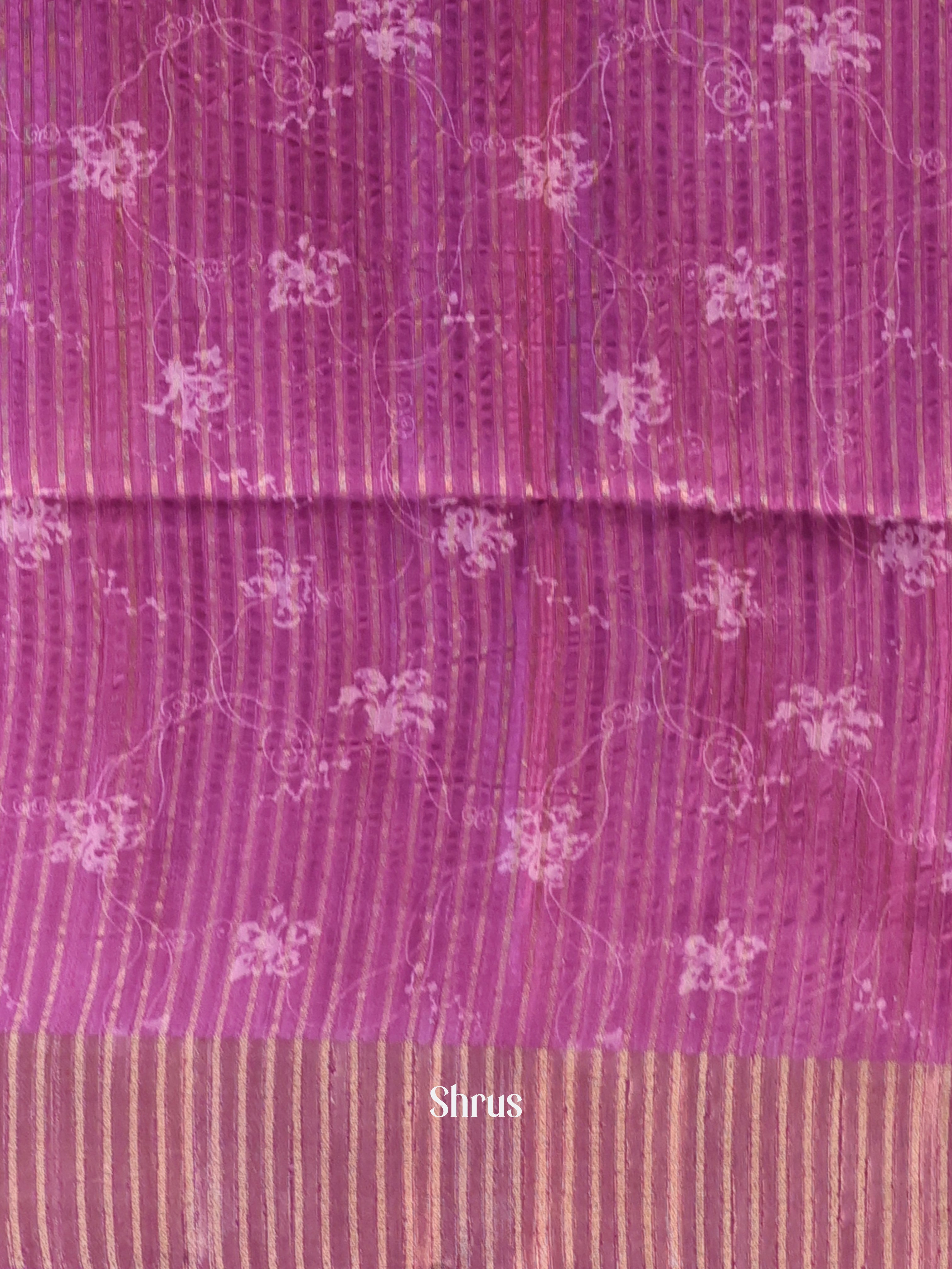 Purple - Moonga Saree - Shop on Shrus.com