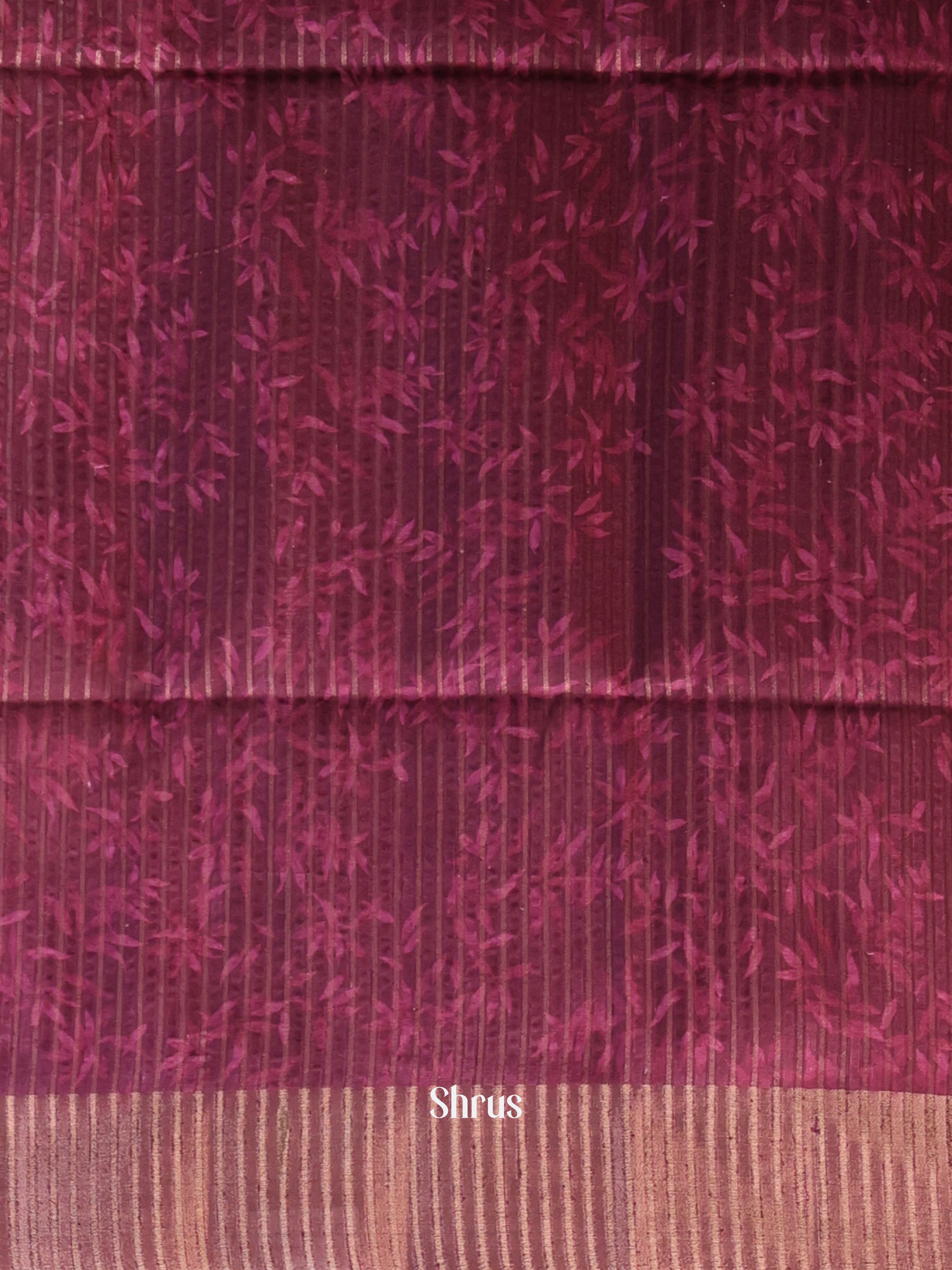 Maroon - Moonga Saree