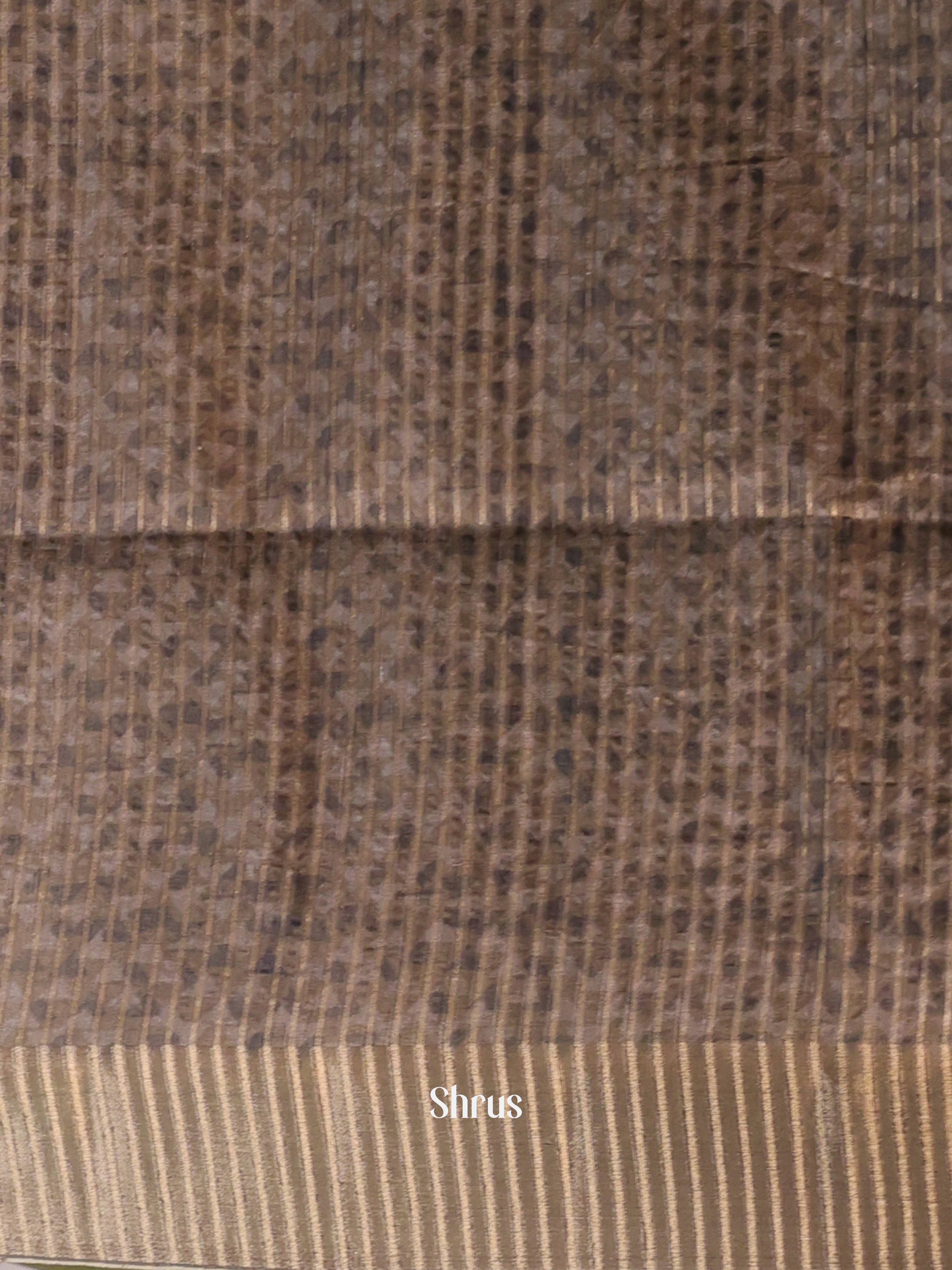 Gold & Brown - Moonga Saree - Shop on Shrus.com