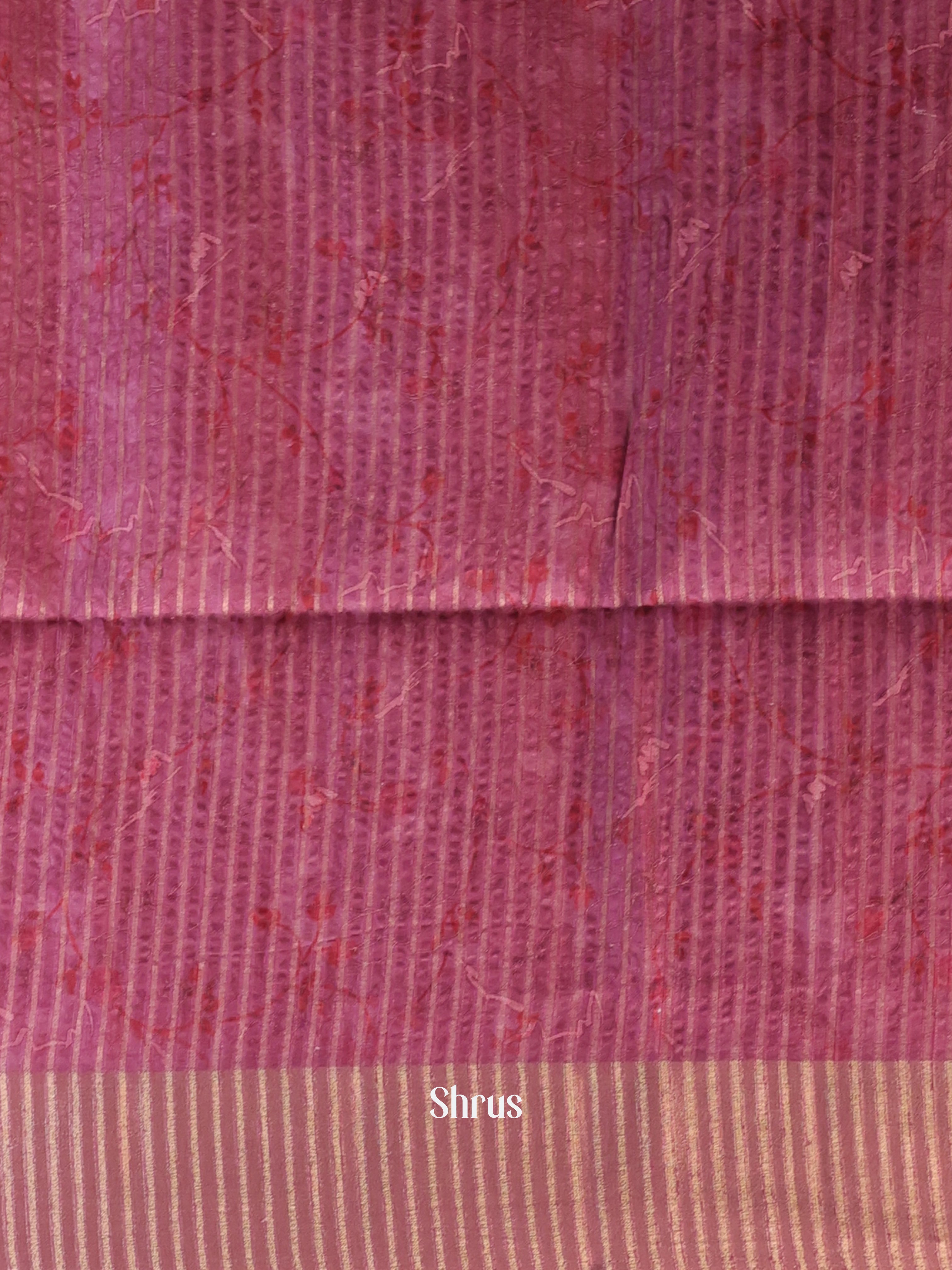 Onion Pink - Moonga Saree