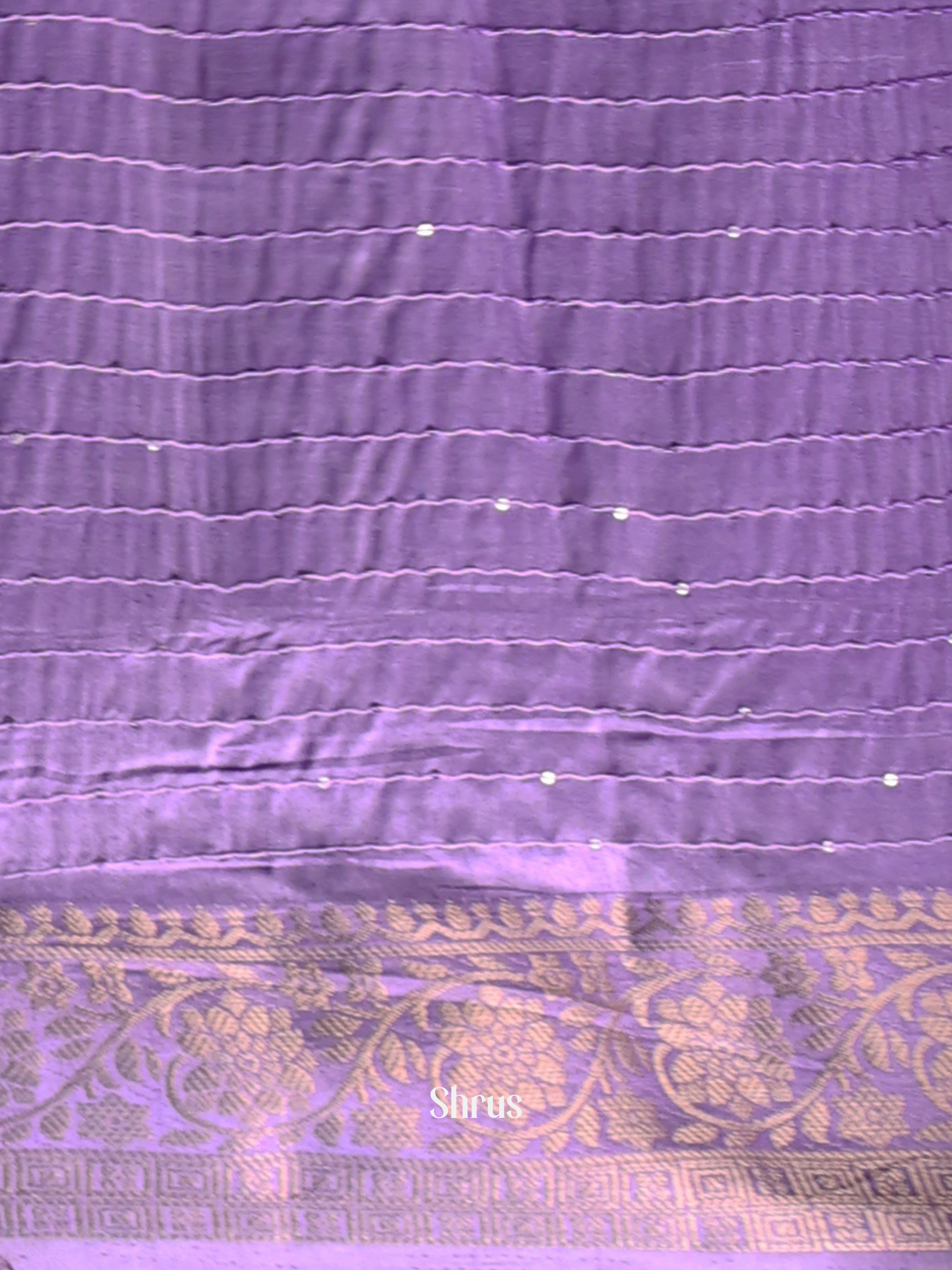 Purple - Semi Tussar Saree