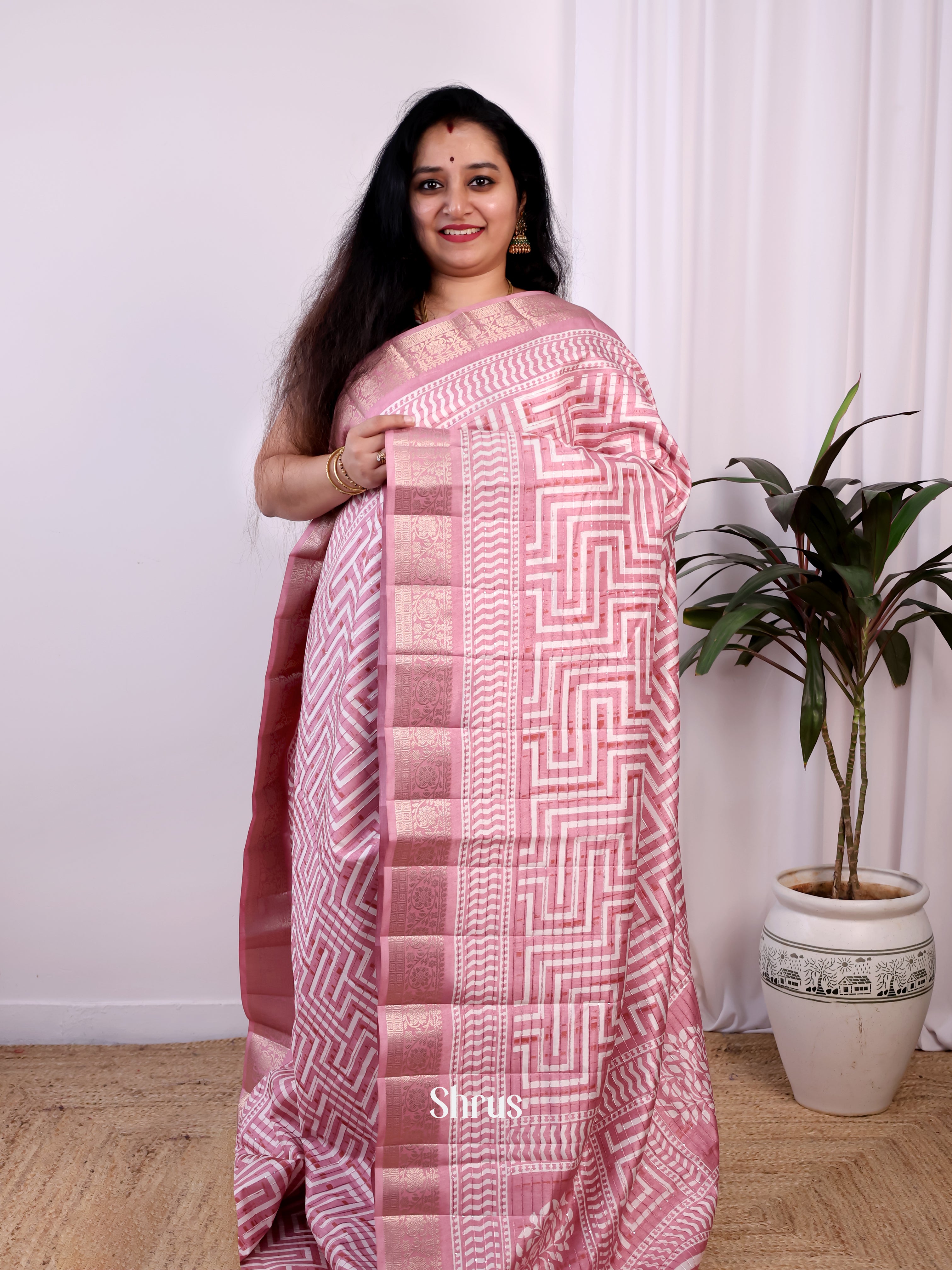 CJS24262 - Semi Tussar Saree - Shop on Shrus.com