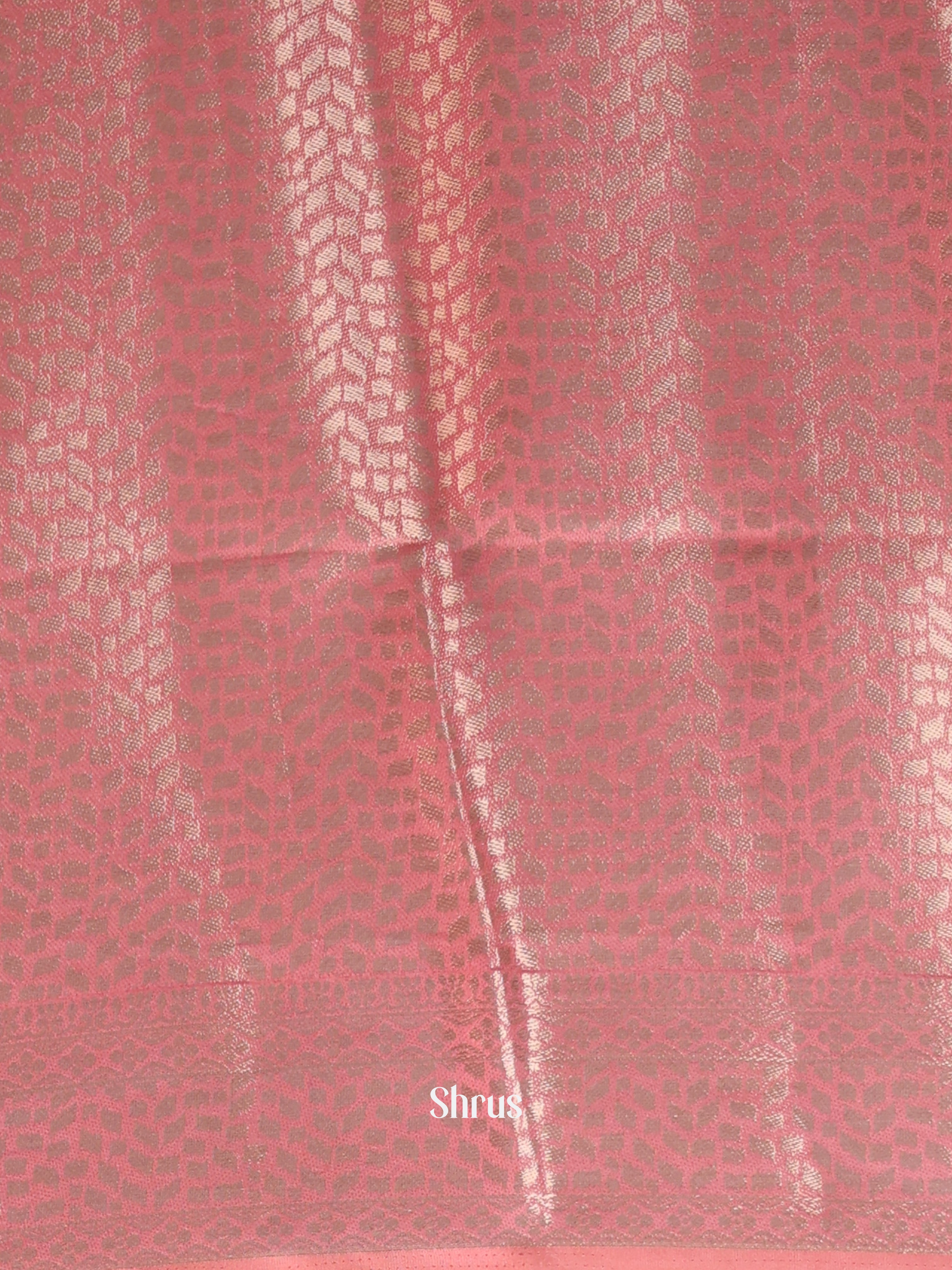 Pink- Printed chanderi Saree