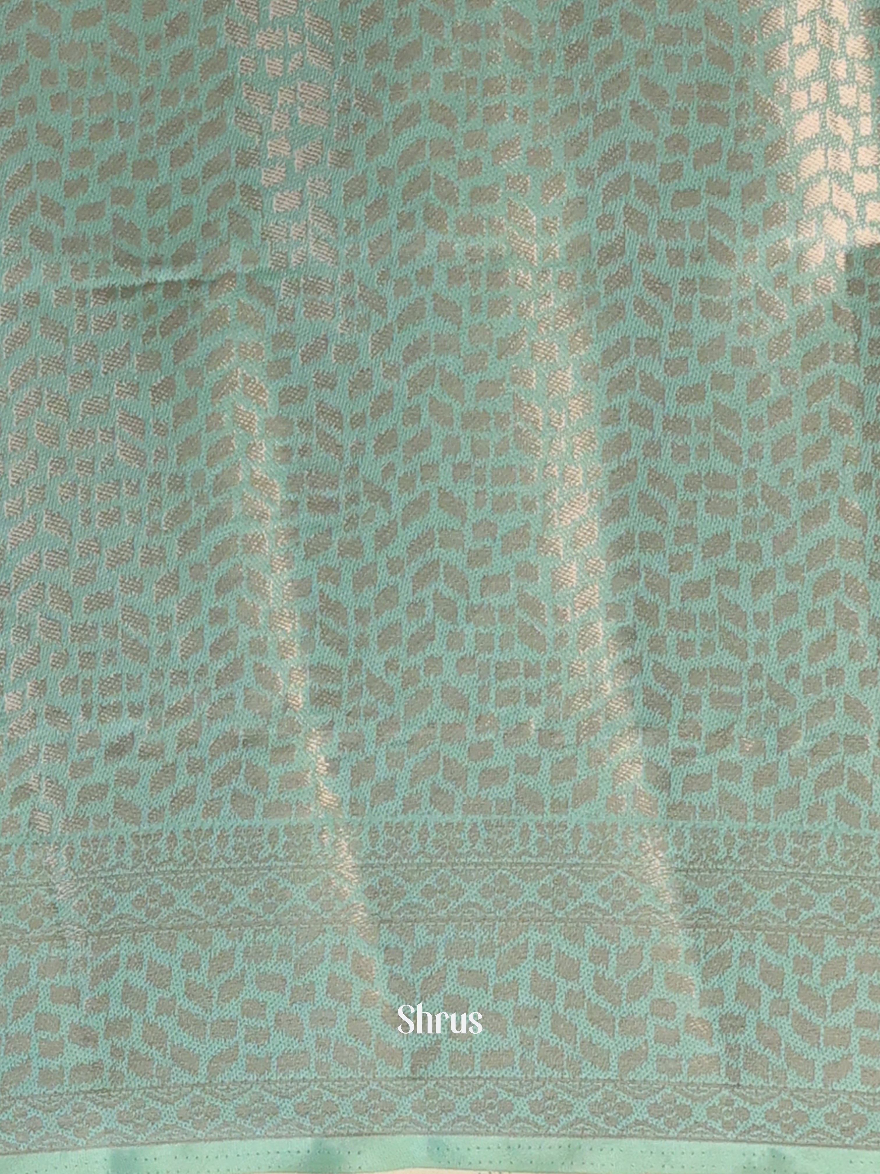 Blue - Printed chanderi Saree