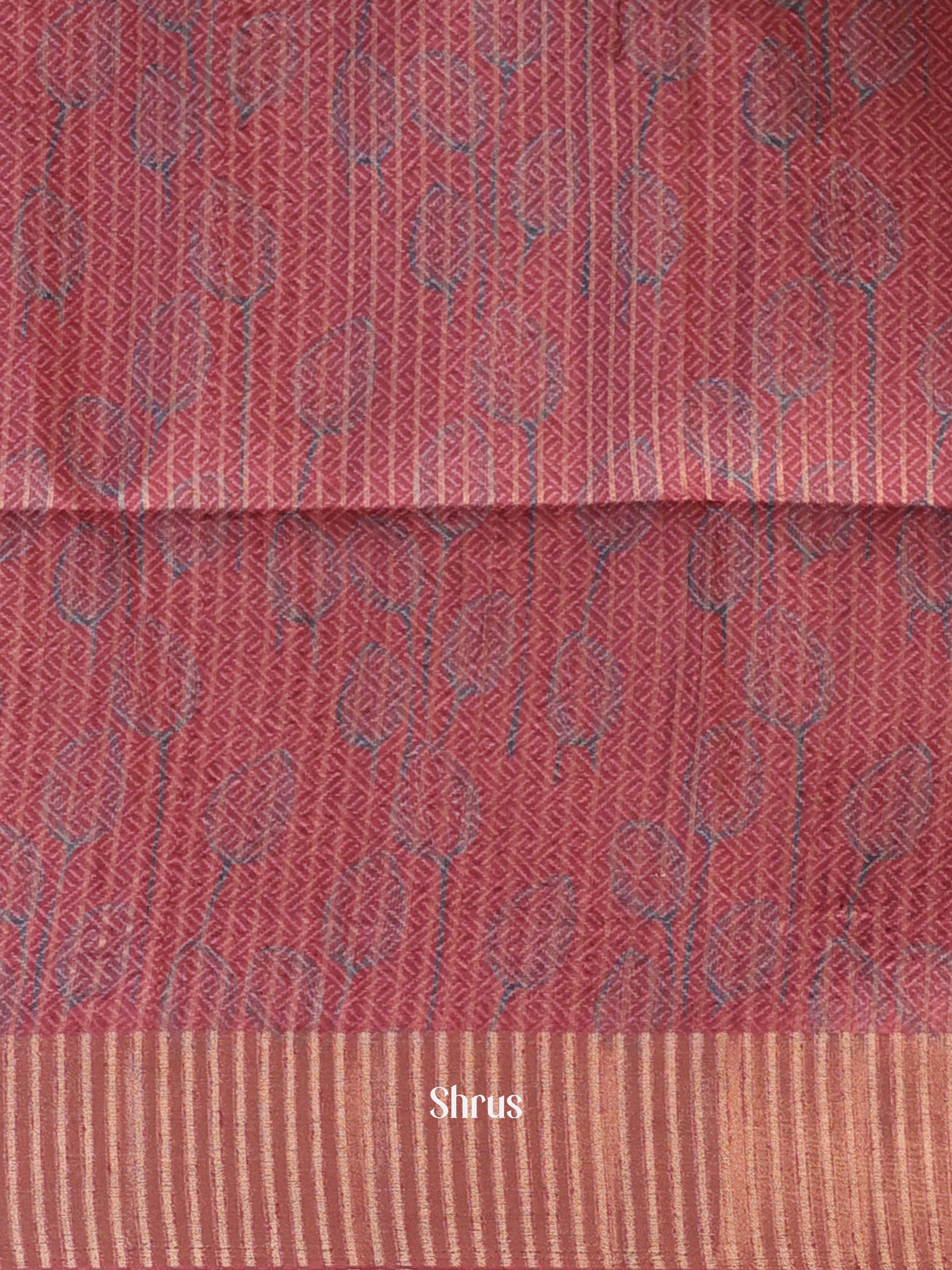 Maroon - Moonga Saree