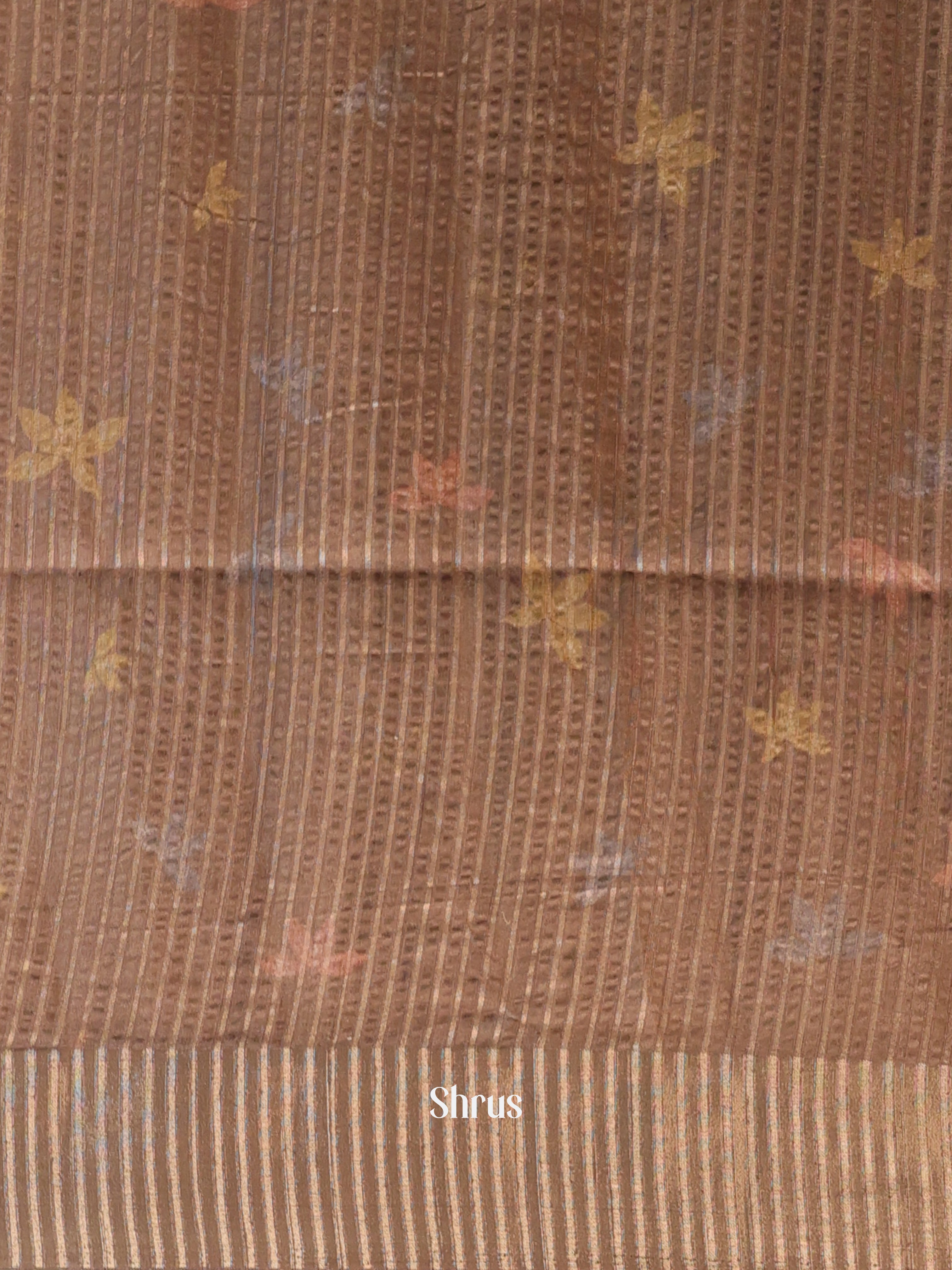 Brown - Moonga Saree