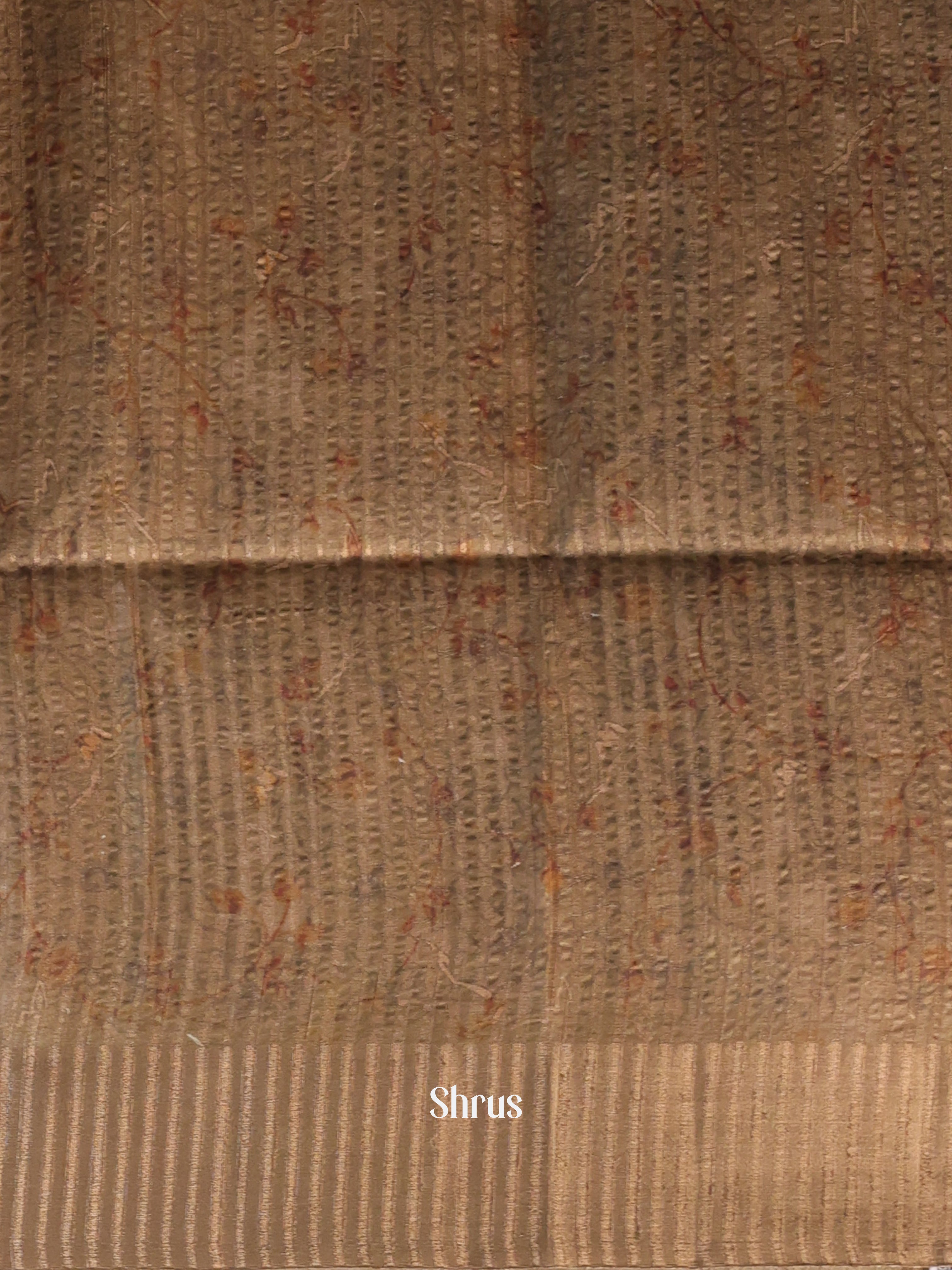 Brown - Moonga Saree