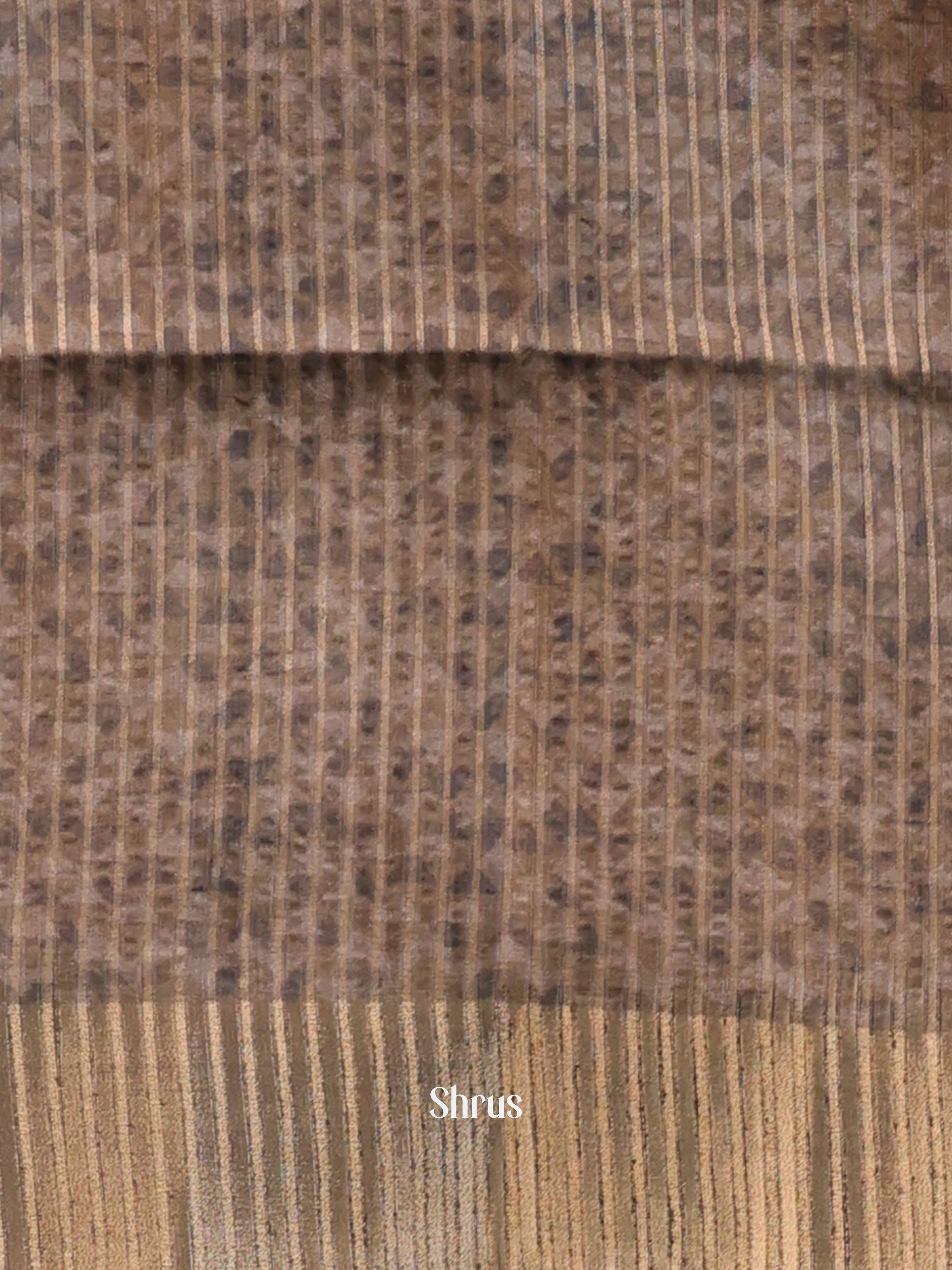 Lite Brown - Moonga Saree