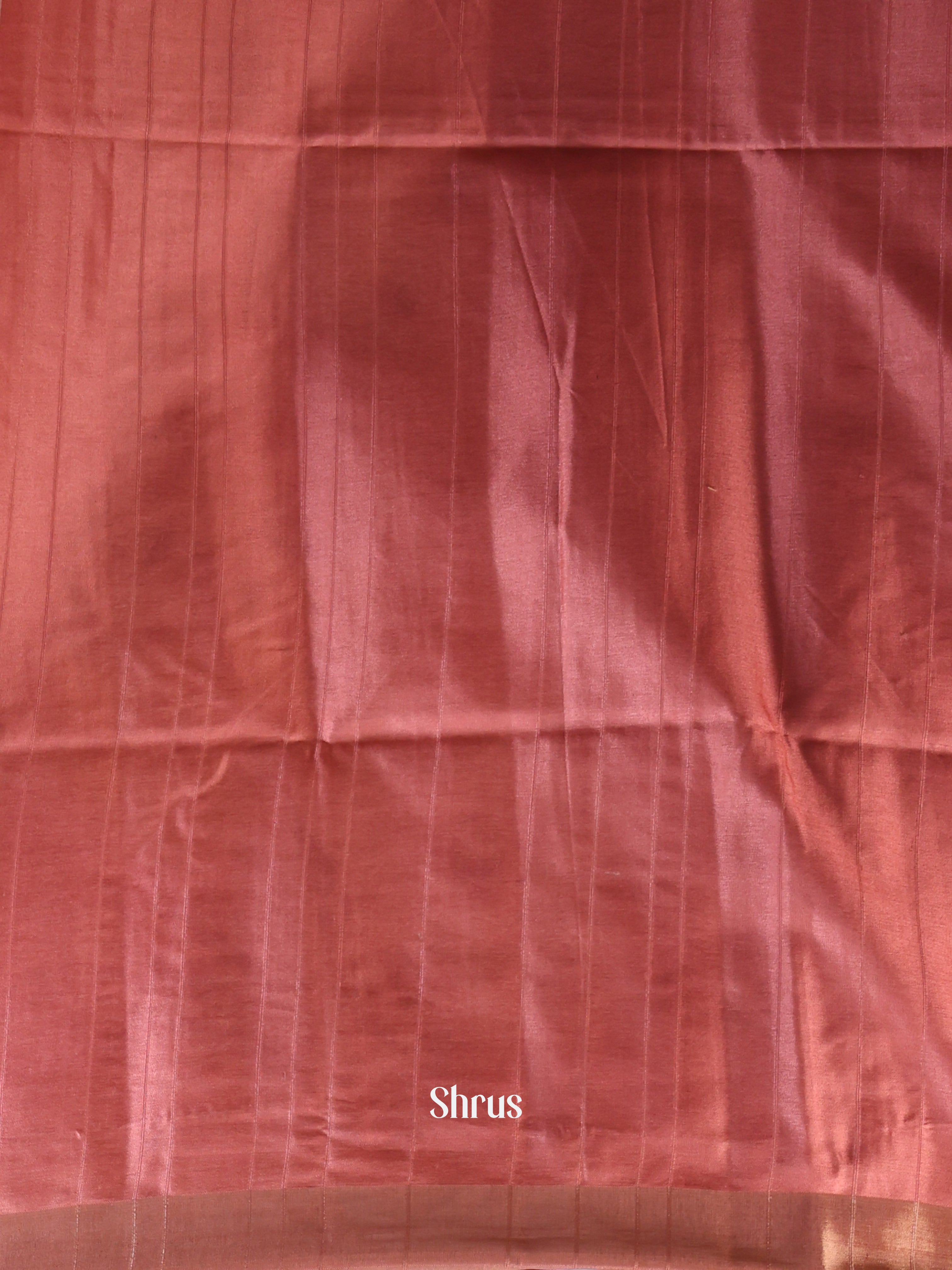 Dusty Pink - Semi Tussar Saree