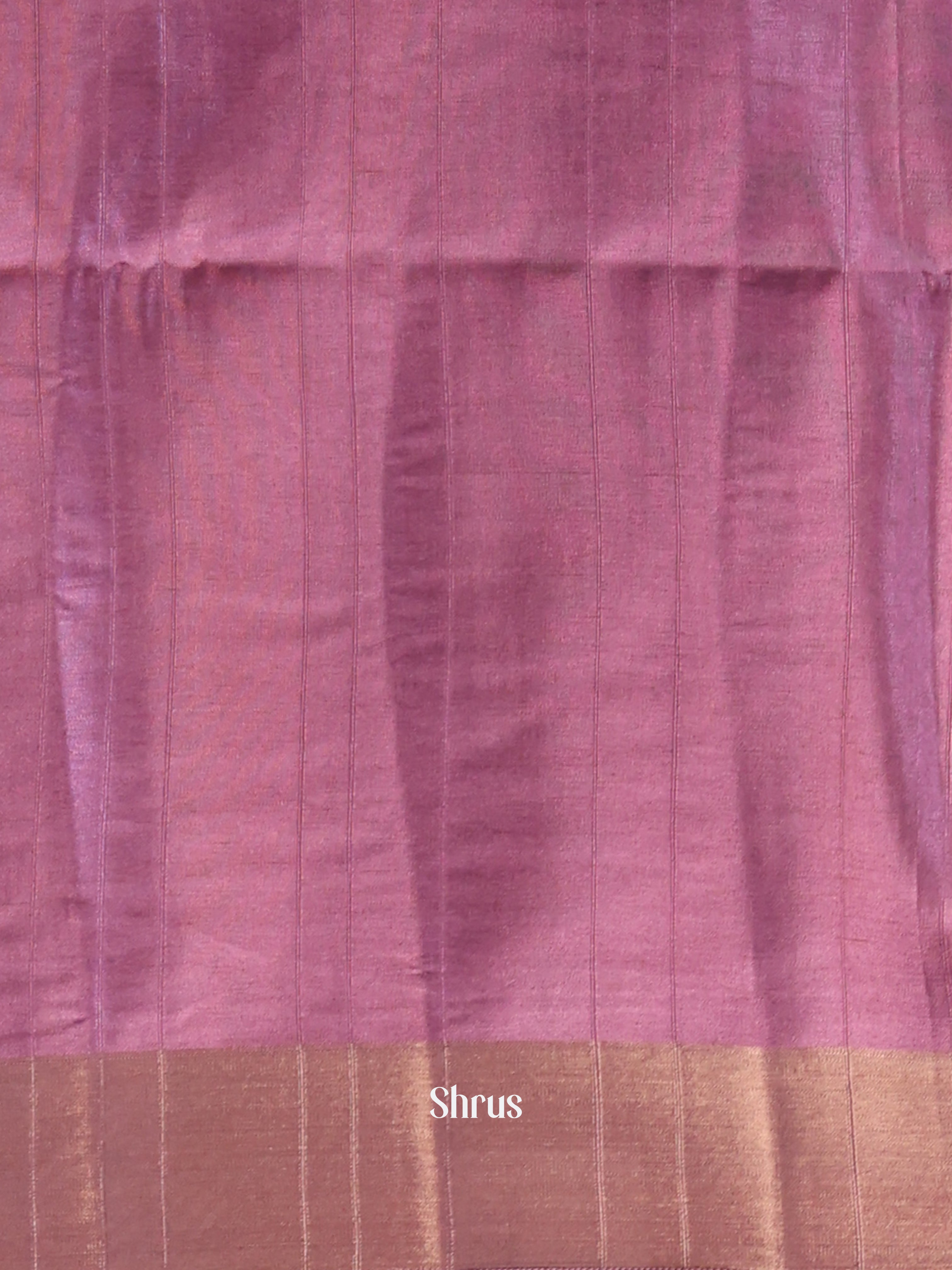 Purple - Semi Tussar Saree