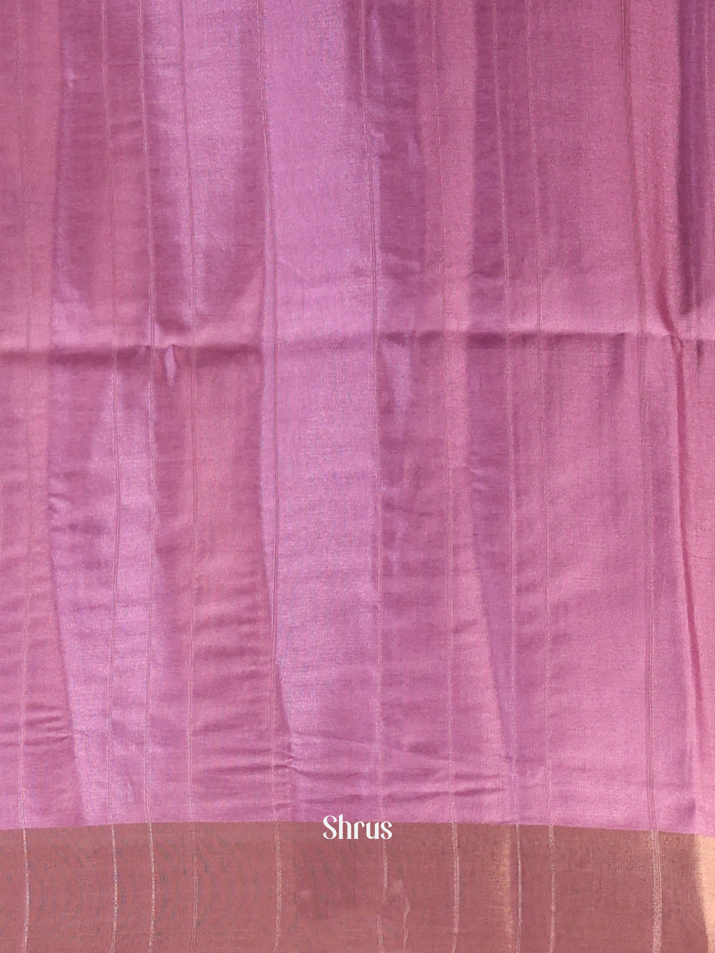 Purple - Semi Tussar Saree