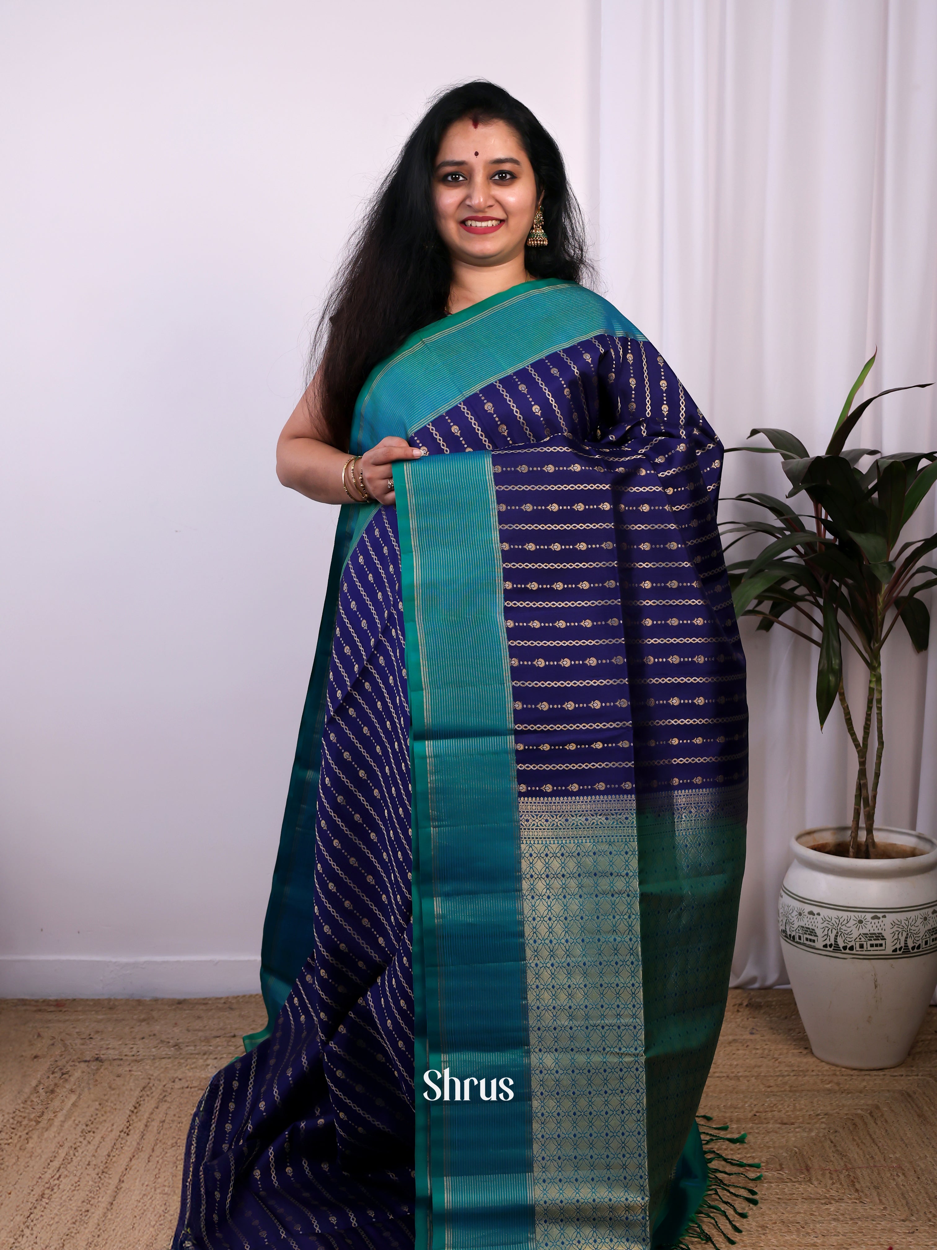 CJS24487 - Soft Silk Saree - Shop on Shrus.com