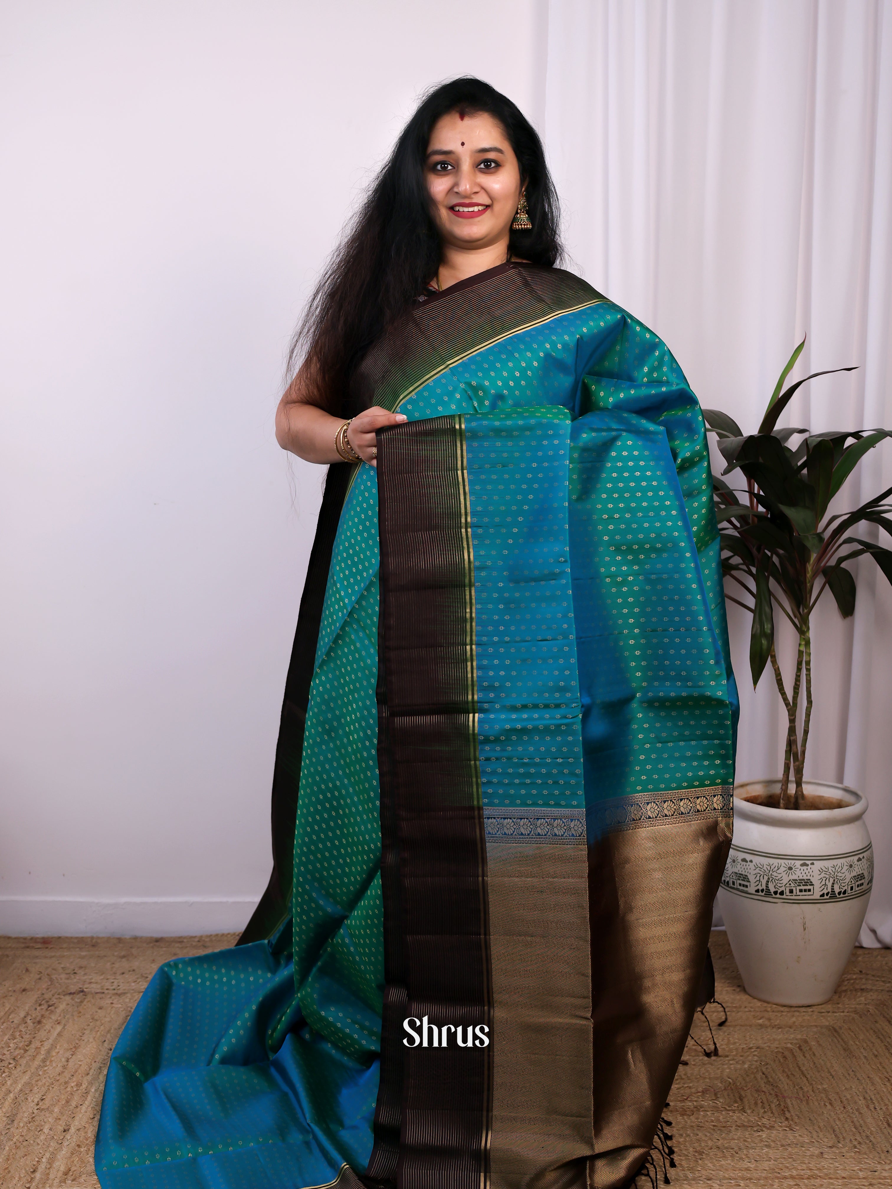 CJS24495 - Soft Silk Saree - Shop on Shrus.com