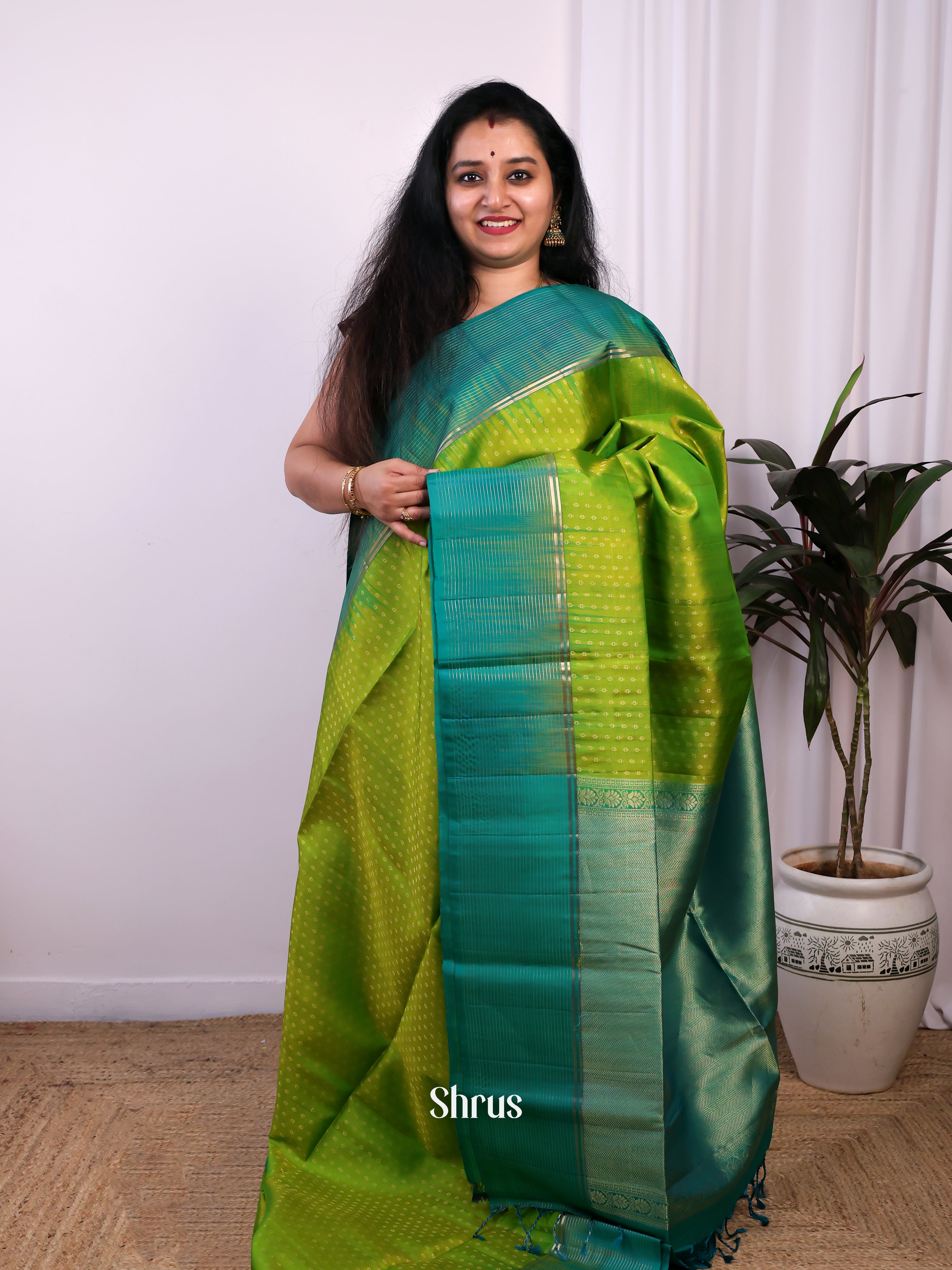 CJS24496 - Soft Silk Saree - Shop on Shrus.com