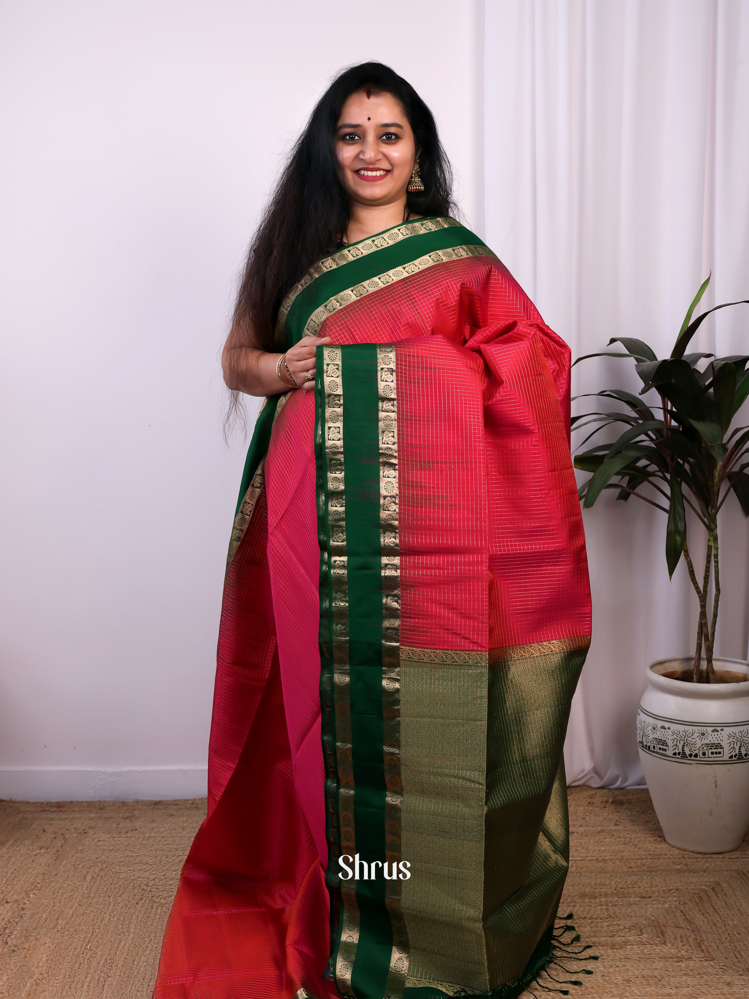 CJS24506 - Soft Silk Saree - Shop on Shrus.com