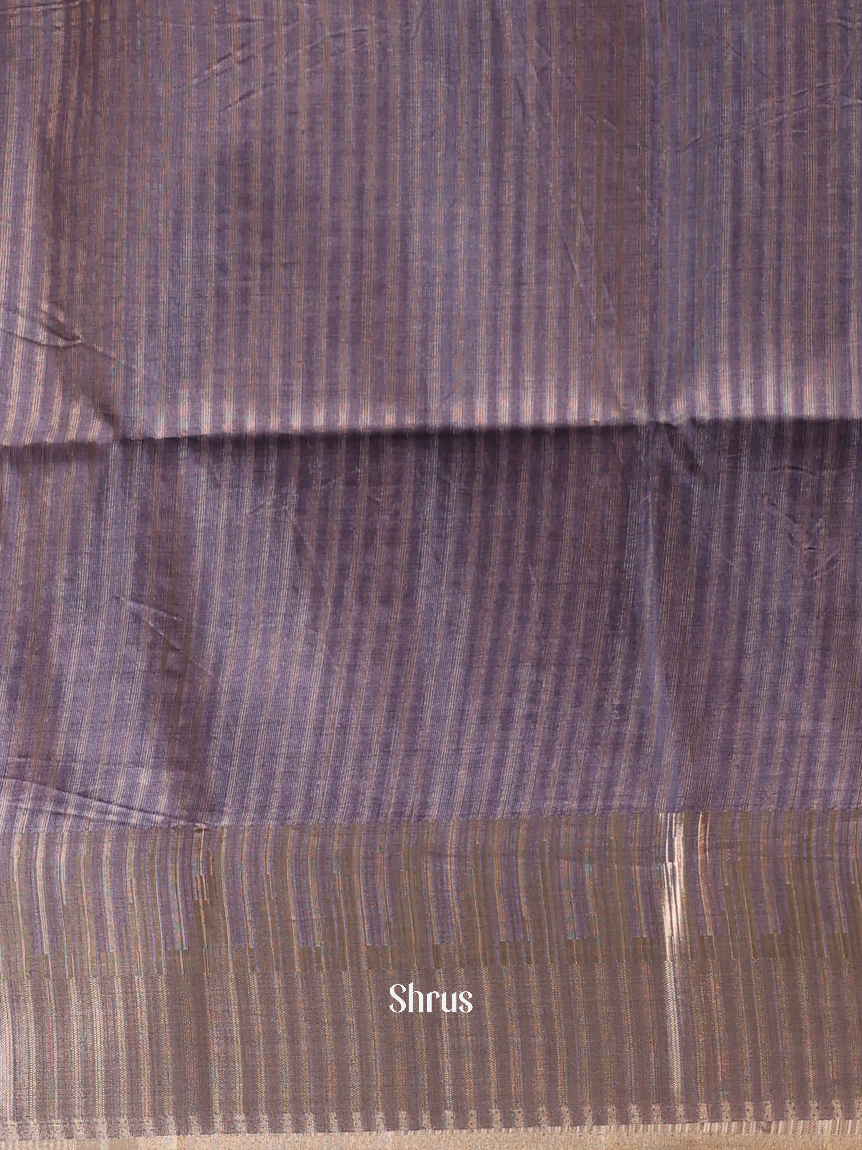 Purple- Semi Tussar Saree