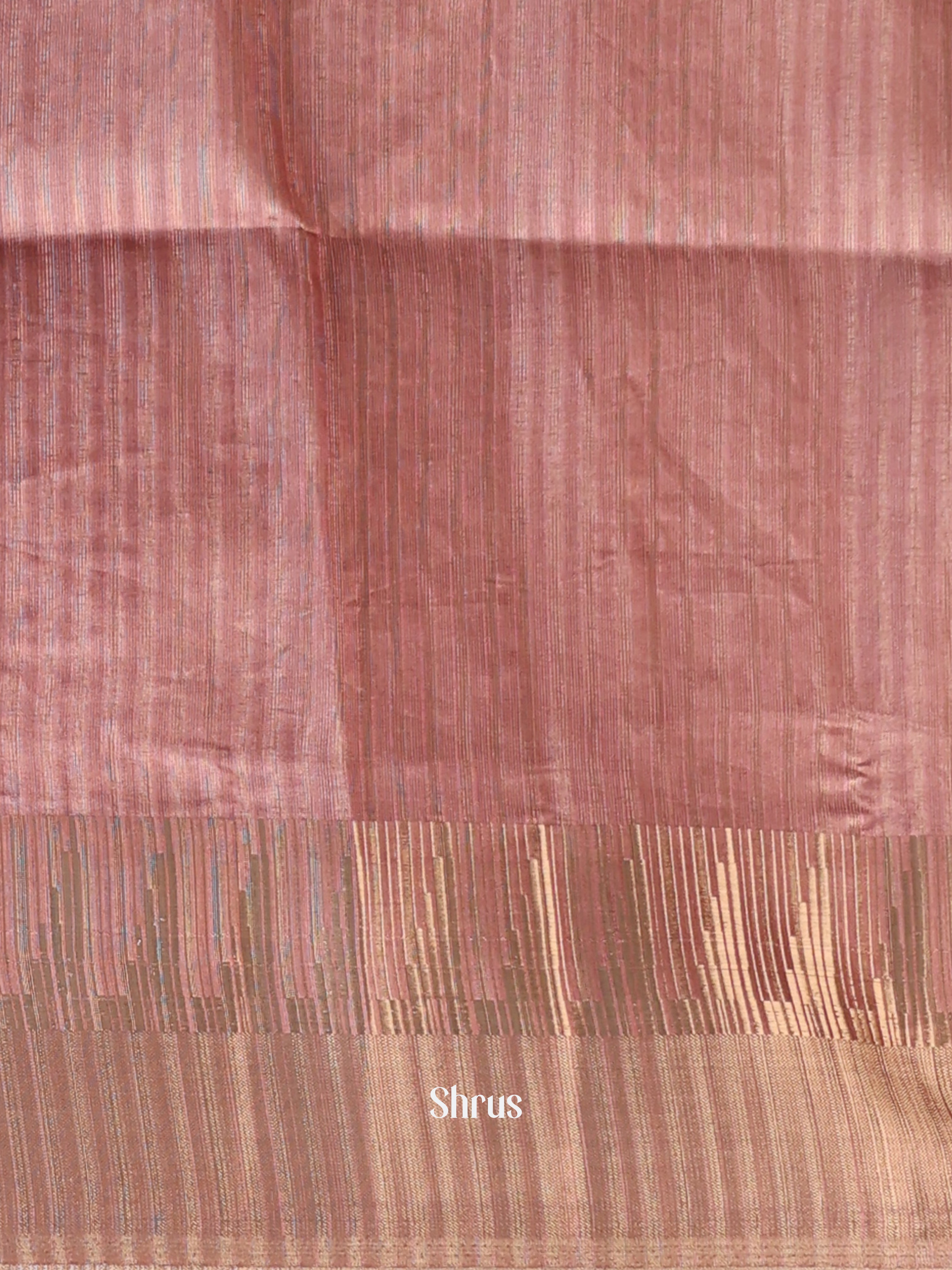 Pink - Semi Tussar Saree