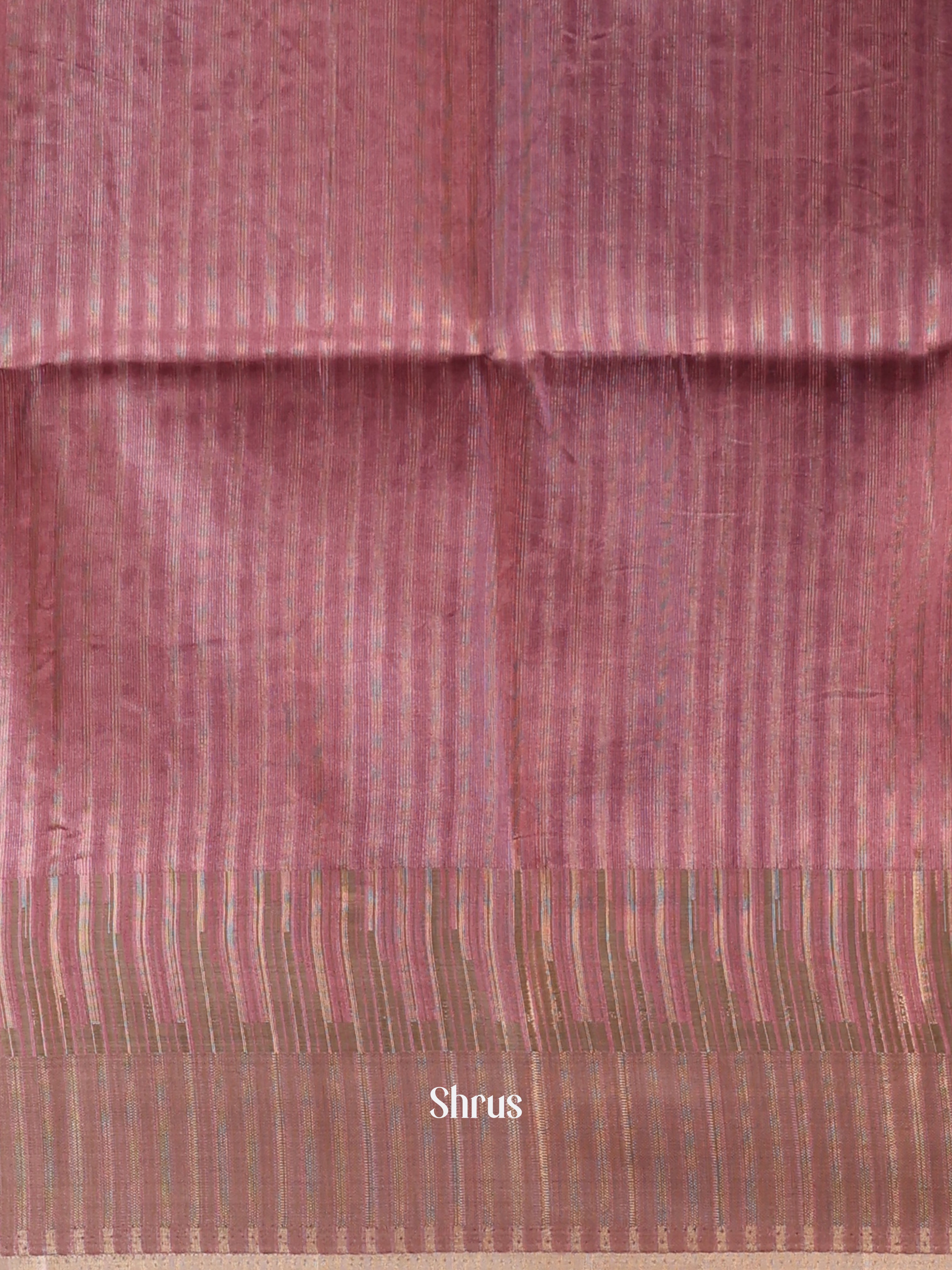 Purple  - Semi Tussar Saree