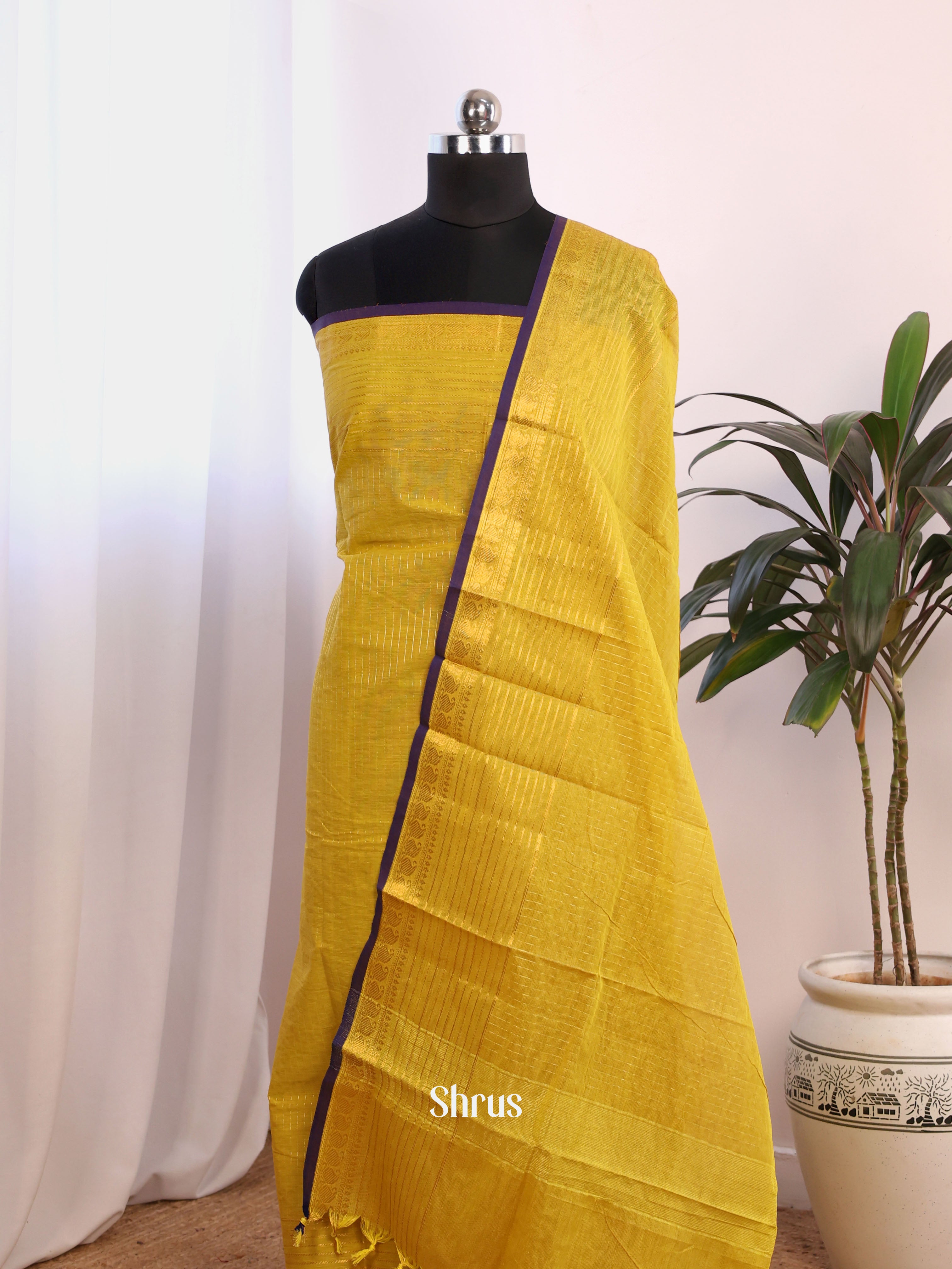 CJS25150 - chettinad top & dupatta combo - Shop on Shrus.com