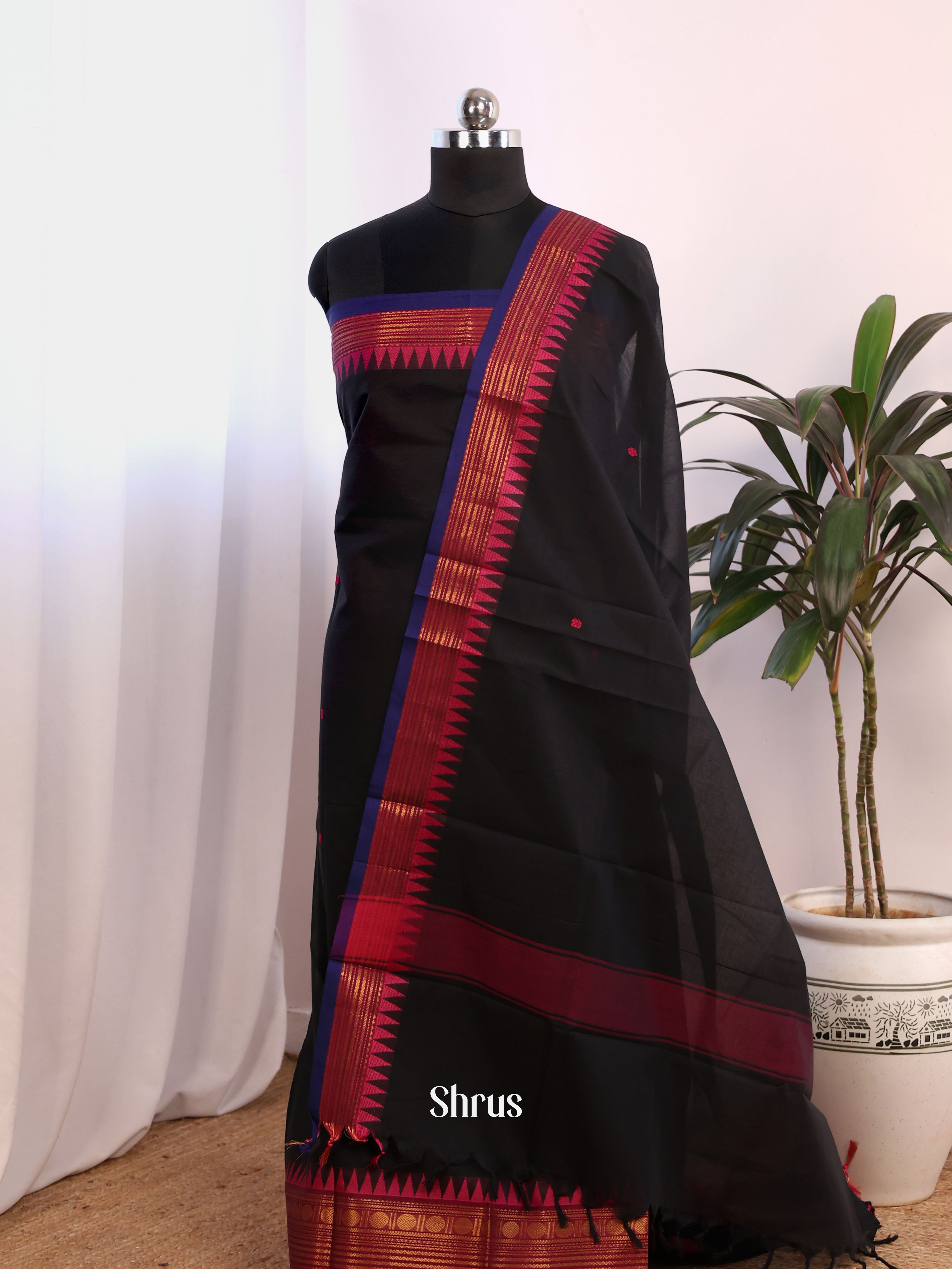 CJS25158 - chettinad top & dupatta combo - Shop on Shrus.com