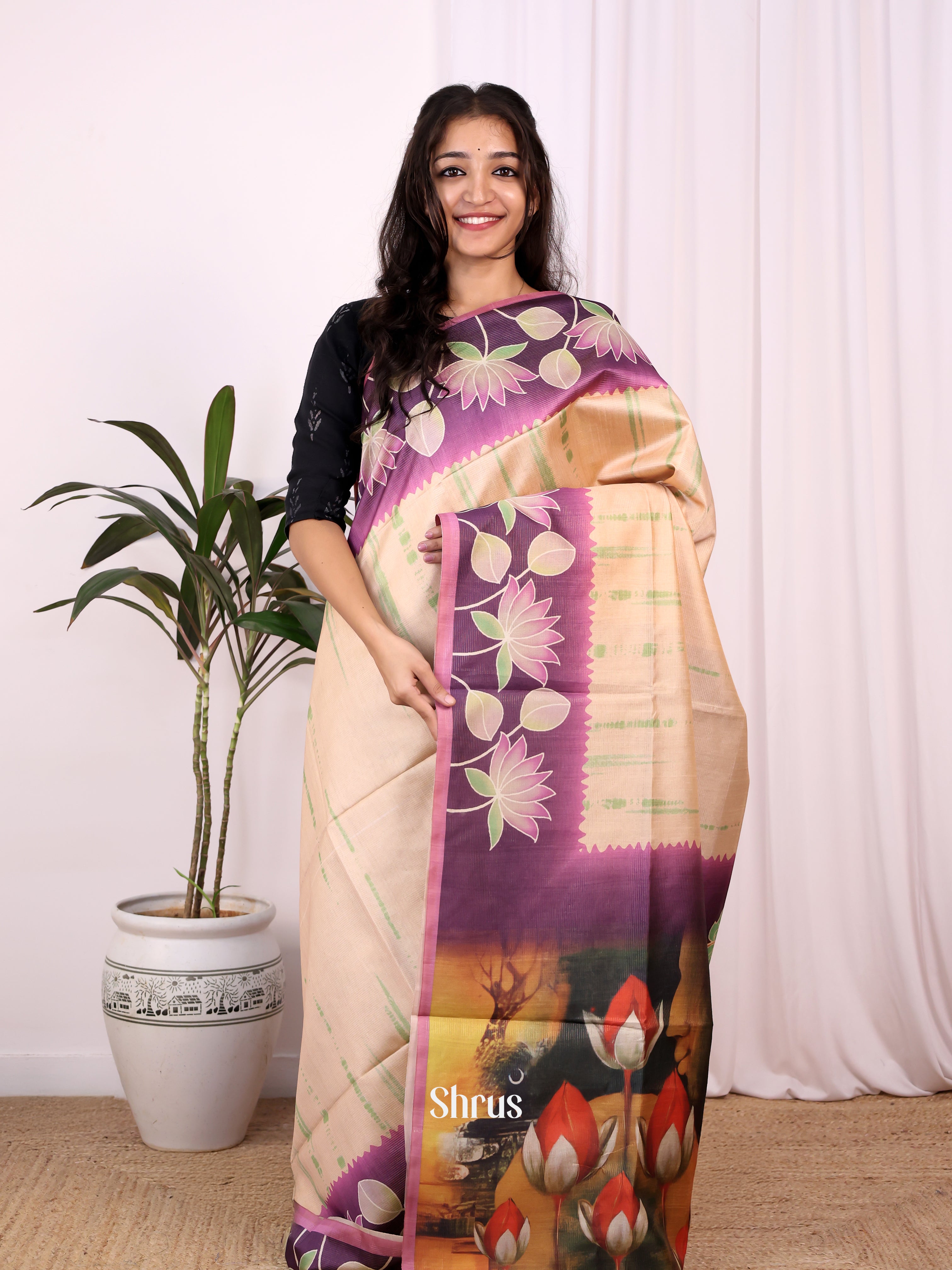 CJS25317 - Champa semitussar Saree