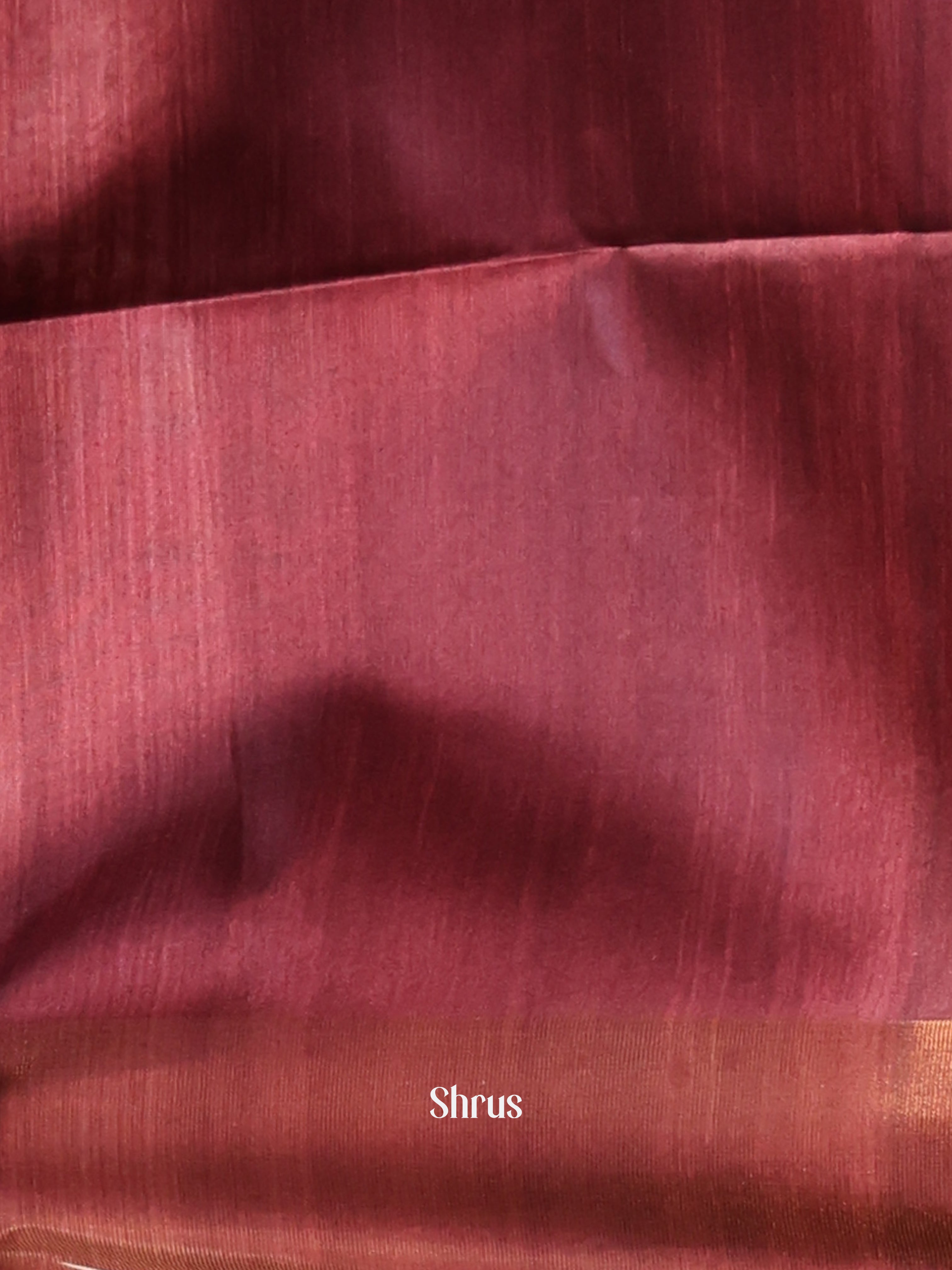 Cream & Brown- Champa semitussar Saree