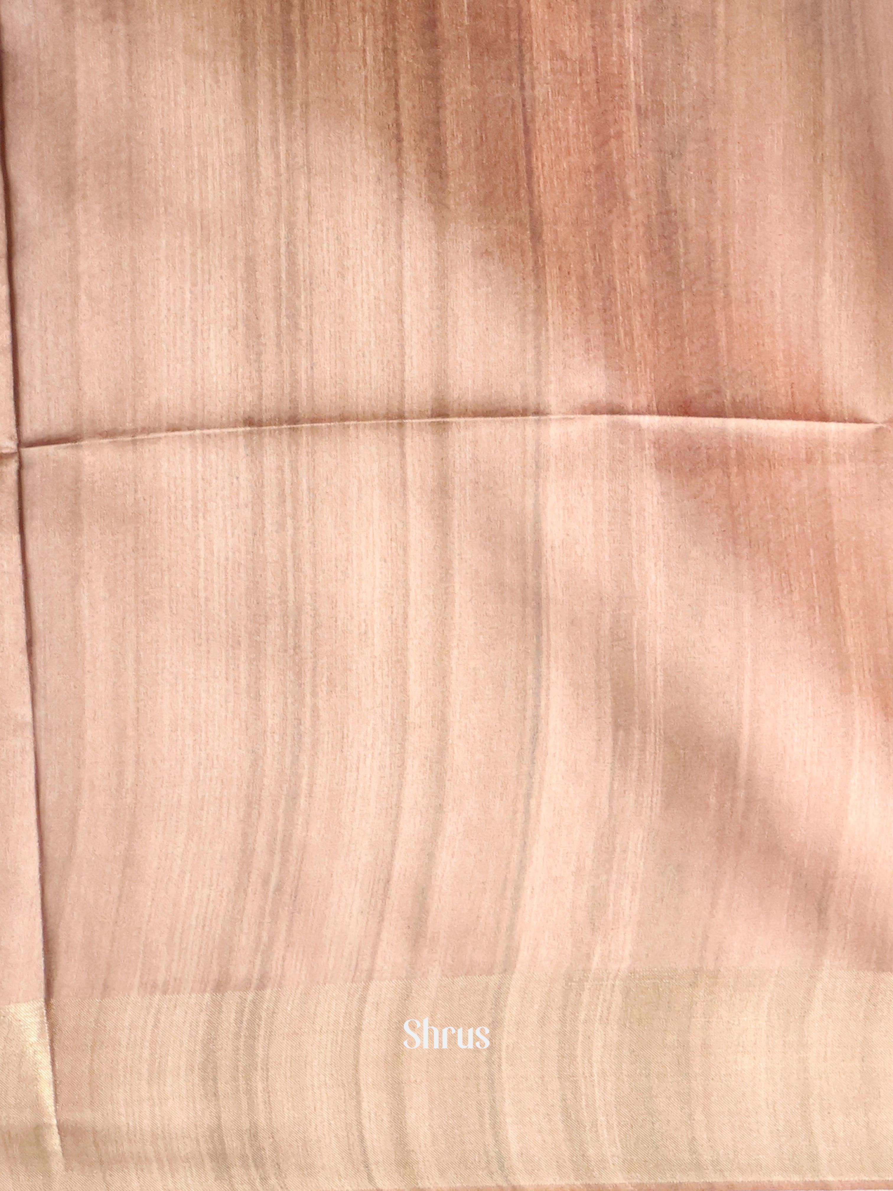 Pink & Brown - Champa semitussar Saree