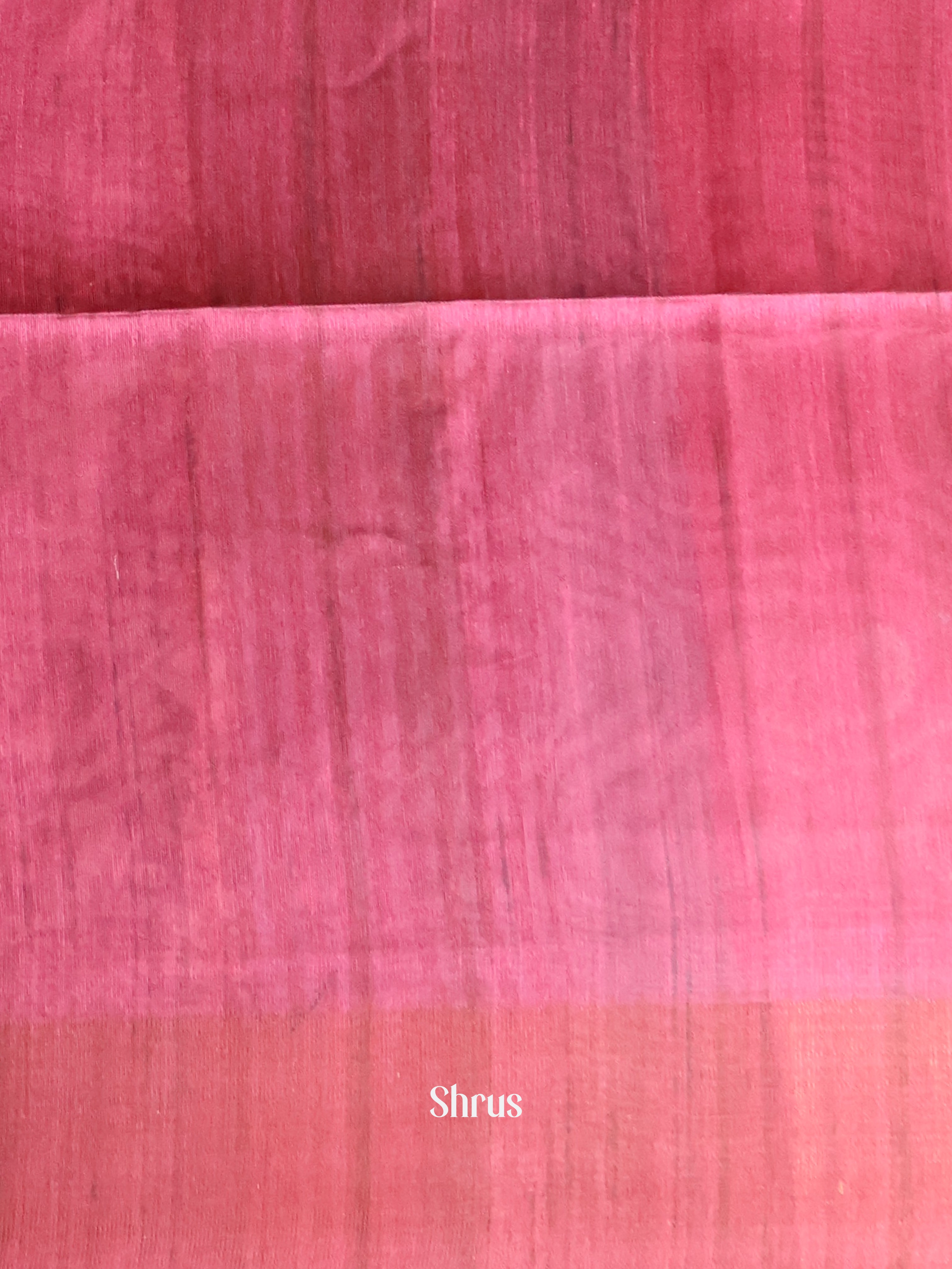 Black & Pink - Champa semitussar Saree