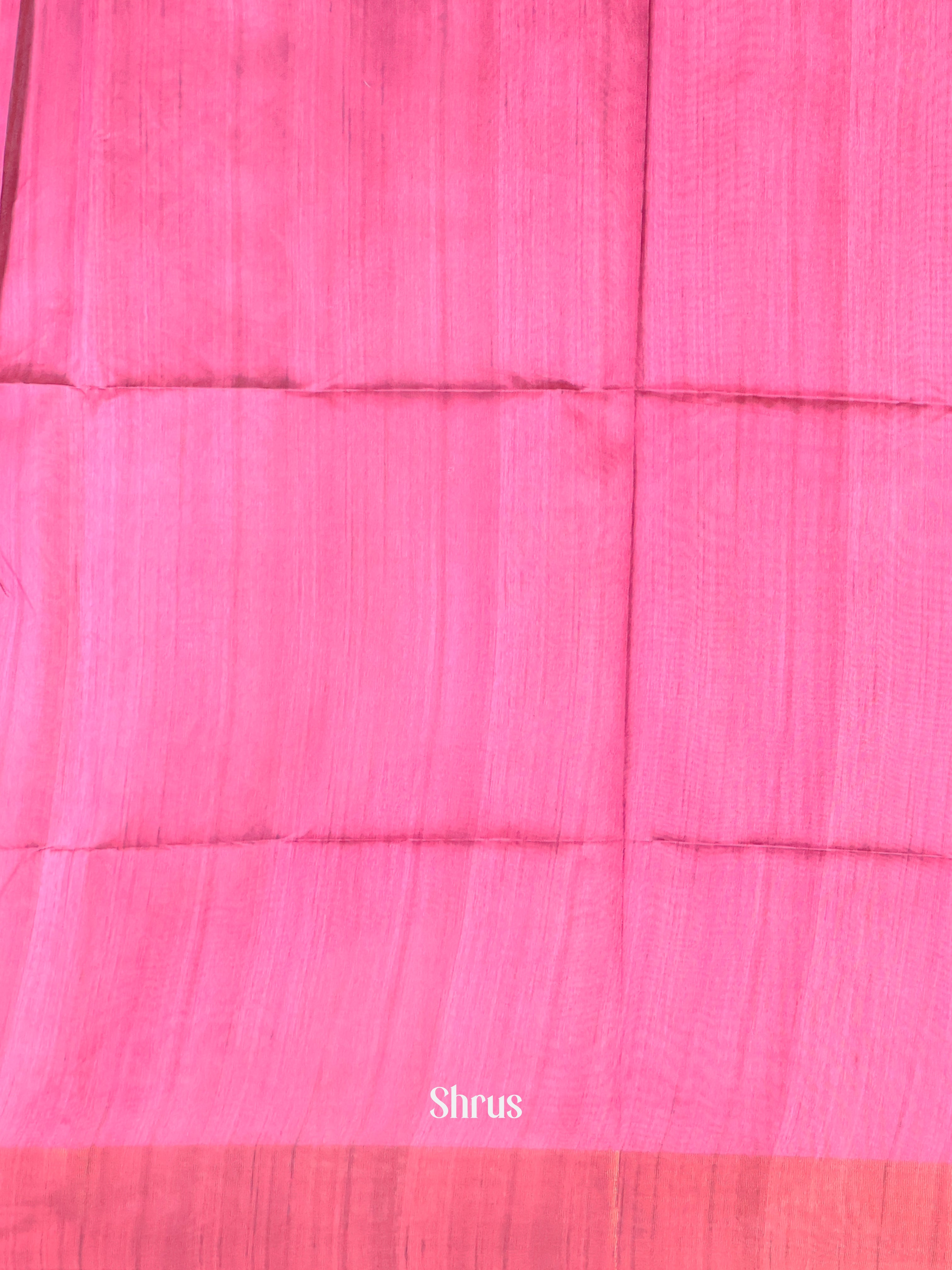 Black & Pink - Champa semitussar Saree